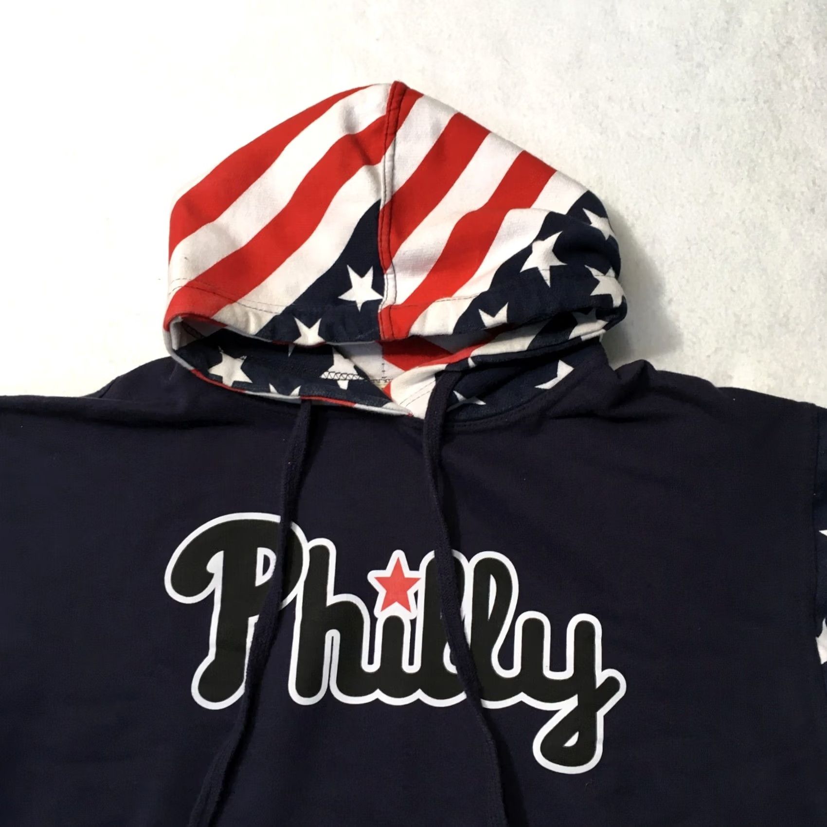 Vintage jon lauren American Flag 4th Of July Hoodie sweatshirt Stars And Stripes Adult Medium Mens Size US M / EU 48-50 / 2 - 2 Thumbnail