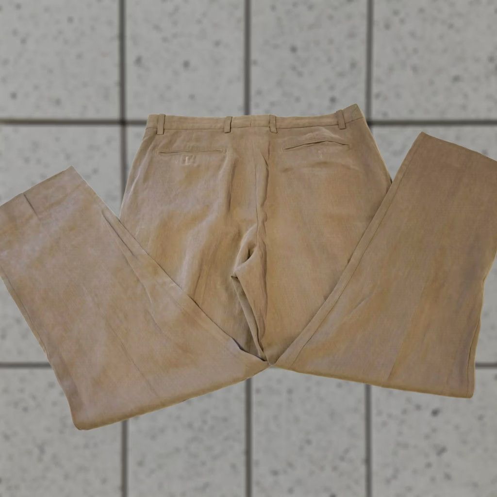 Tommy Bahama Mens Tommy Bahama Dress Pants 36x32 Khaki Slack Trouser Beige Size US 36 / EU 52 - 1 Thumbnail