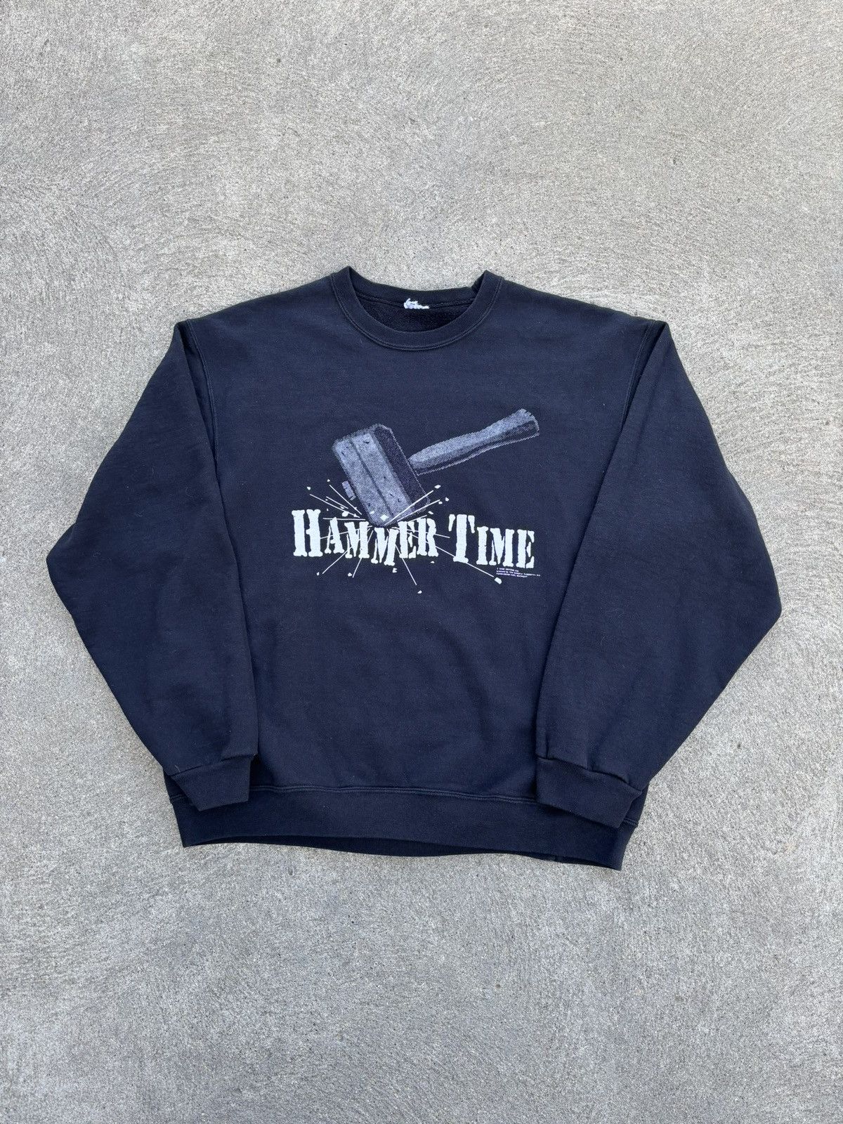 Vintage RARE Vintage 1990 Detroit Pistons Bad Boys Hammer Time Crew Size US XL / EU 56 / 4 - 1 Thumbnail