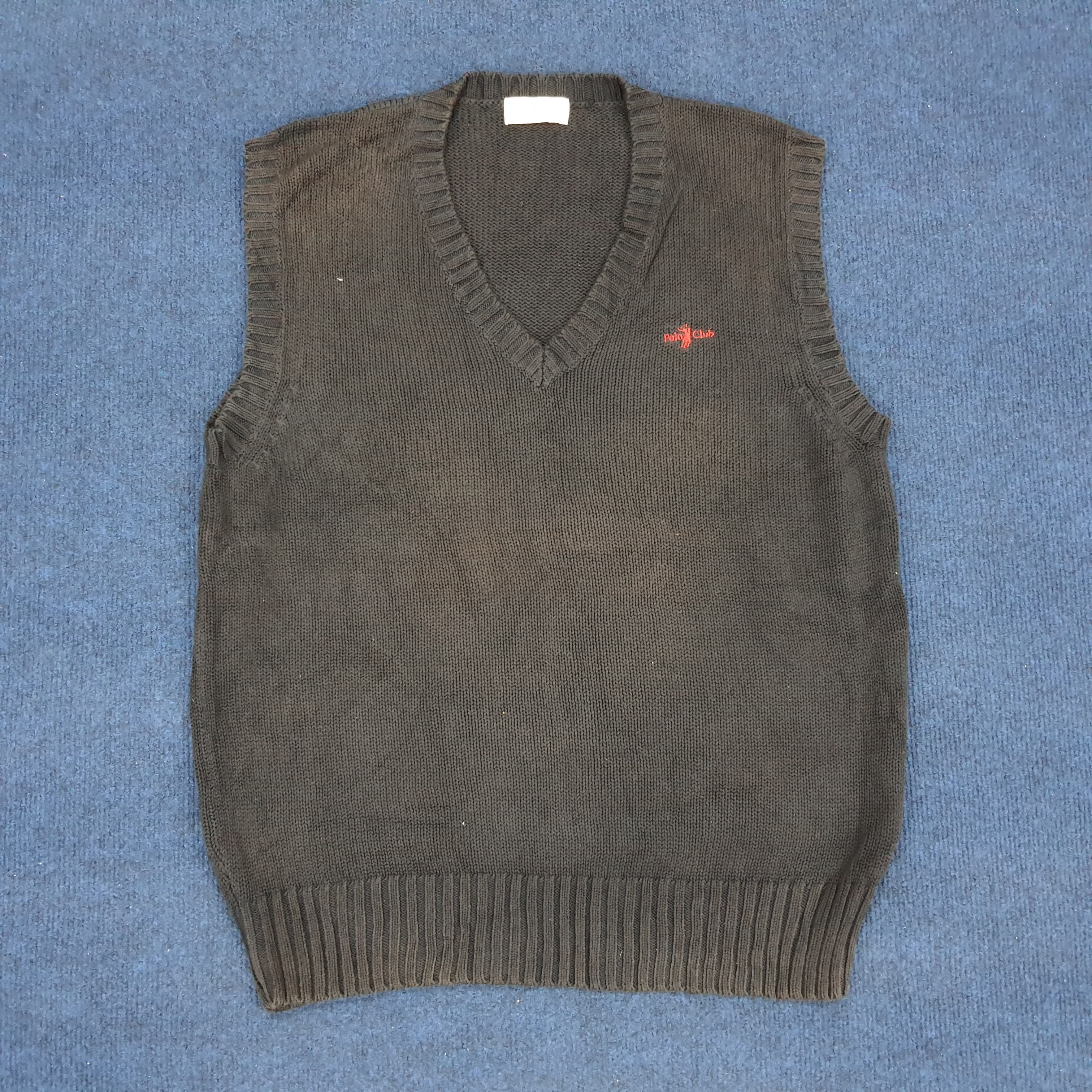 Vintage Polo Club School Knitwear Vest