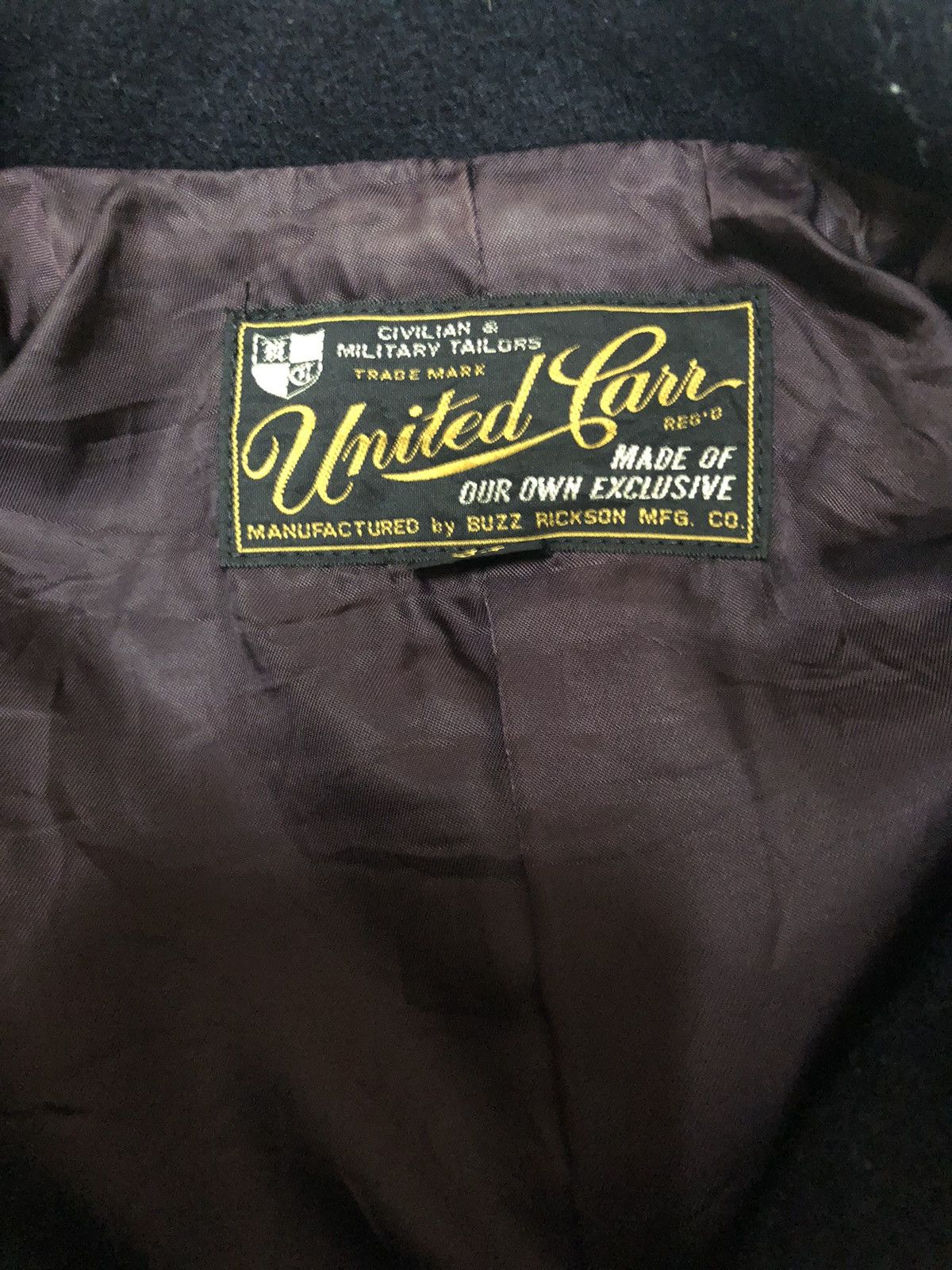 Buzz Rickson's United Carr by Buzz Rickson MFG co Wool PeaCoat Size XS / US 0-2 / IT 36-38 - 3 Thumbnail
