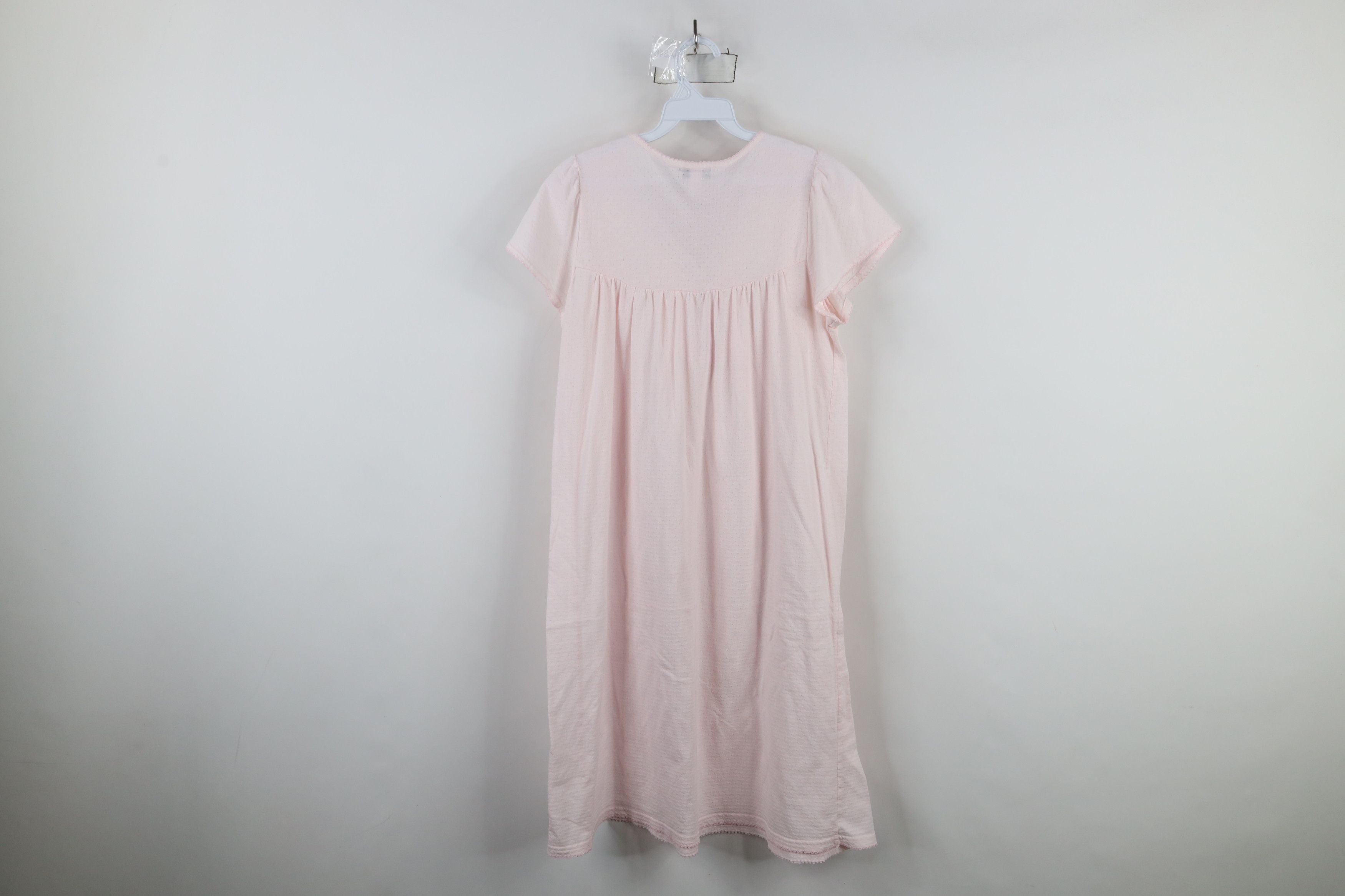 Vintage Vintage 90s Miss Elaine Lace Knit Ruffled Night Gown Shirt Size S / US 4 / IT 40 - 11 Thumbnail