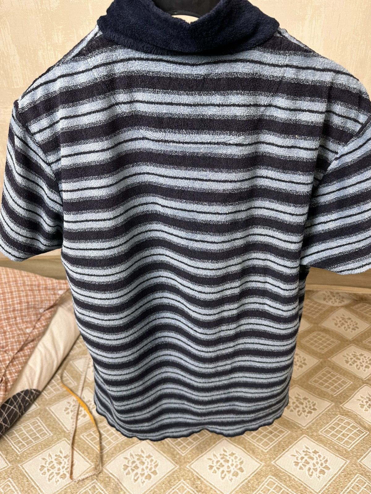 Orlebar Brown 🔥 Orlebar Brown Striped Terry Polo T Shirt Beach Surf Swim Size US XL / EU 56 / 4 - 13 Thumbnail