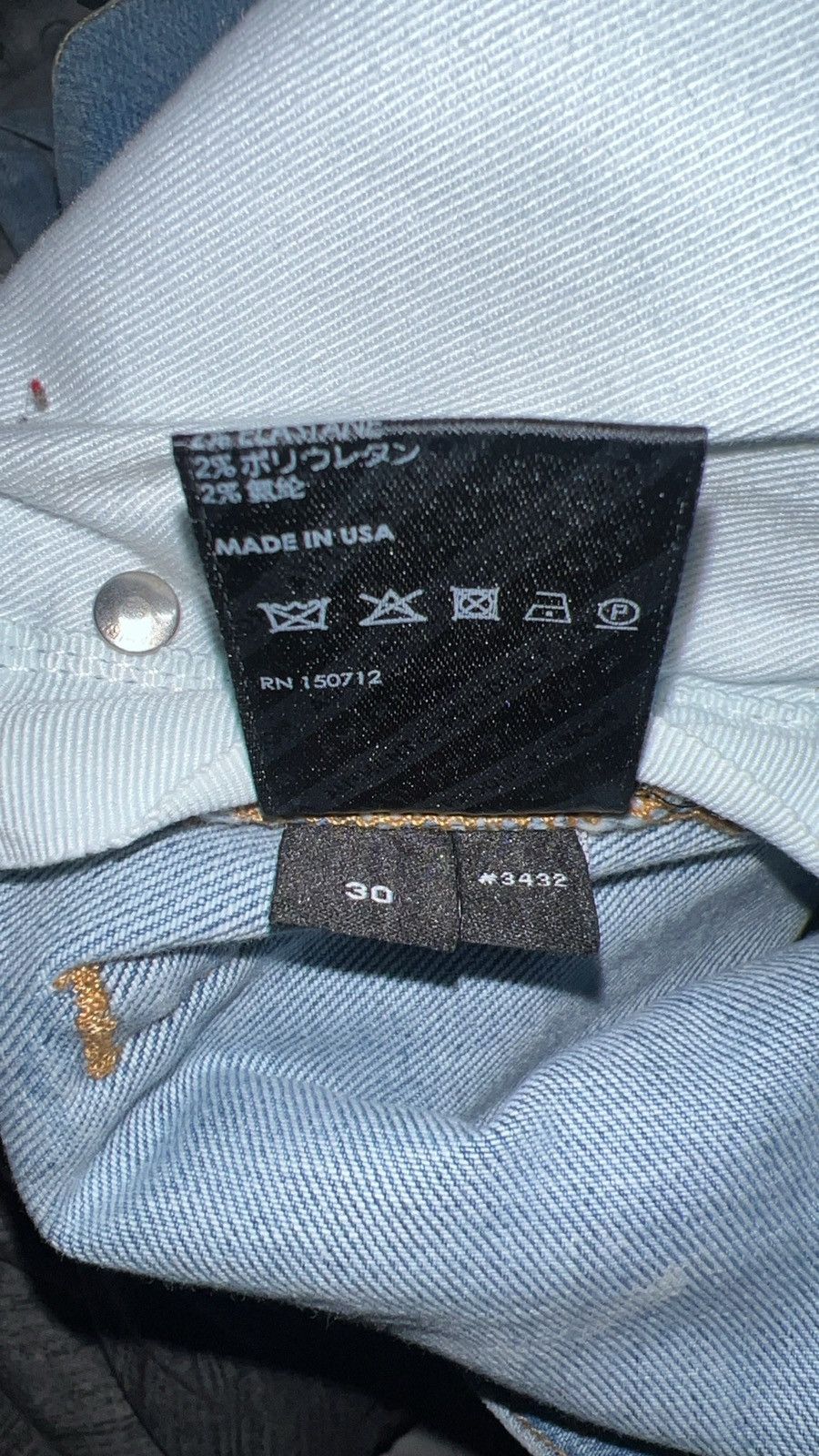 Amiri Amiri MX1 Camo jeans light indigo denim Size US 30 / EU 46 - 8 Thumbnail