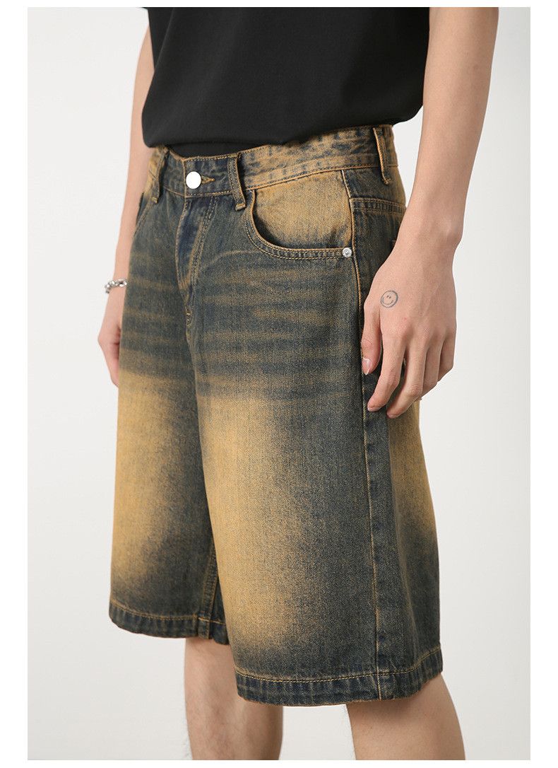 Japanese Brand × Jean Men's trendy distressed loose casual denim shorts Size US 32 / EU 48 - 6 Thumbnail