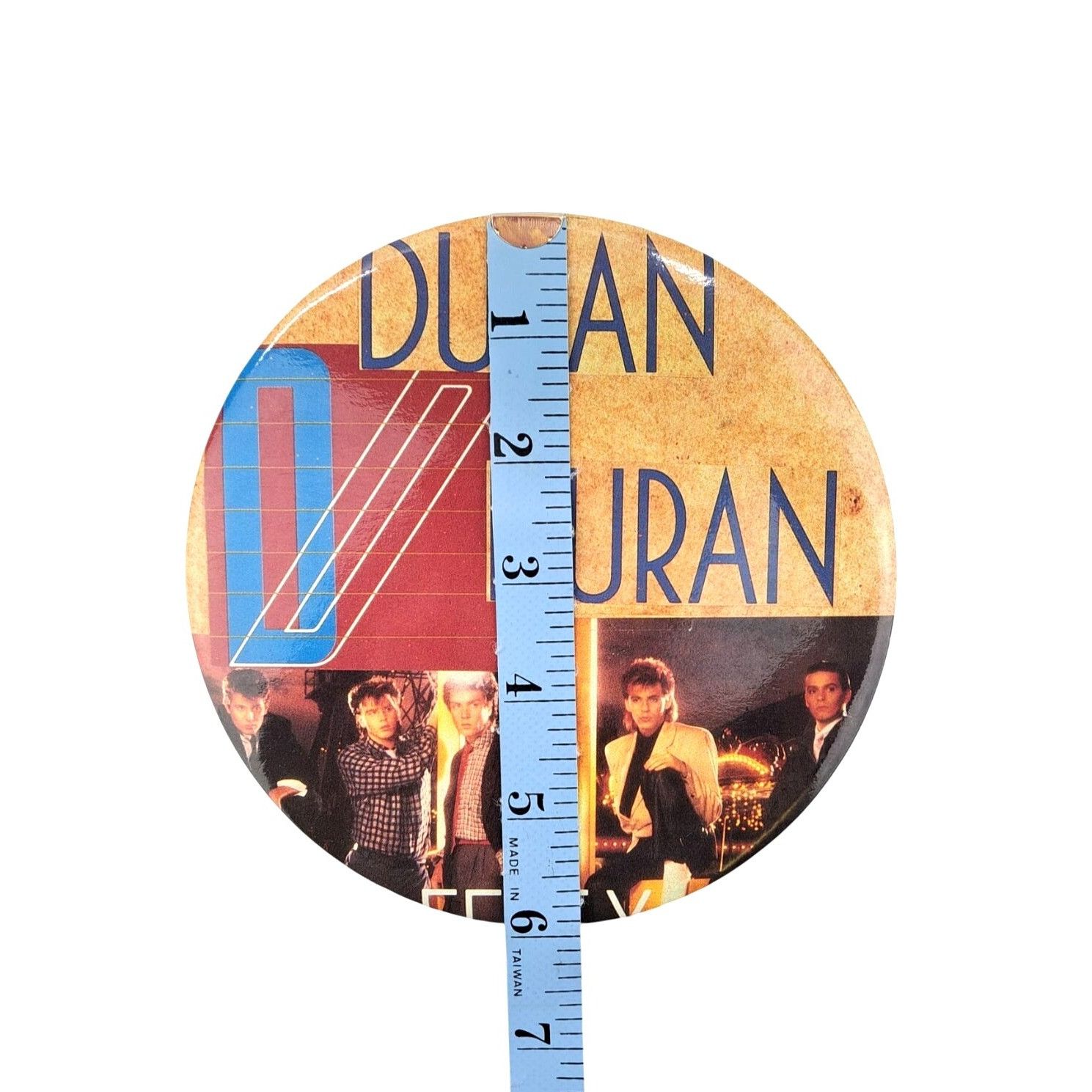 Vintage Vintage Duran Duran Large Button Pinback Badge 6 Inch Reflex Size ONE SIZE - 3 Thumbnail