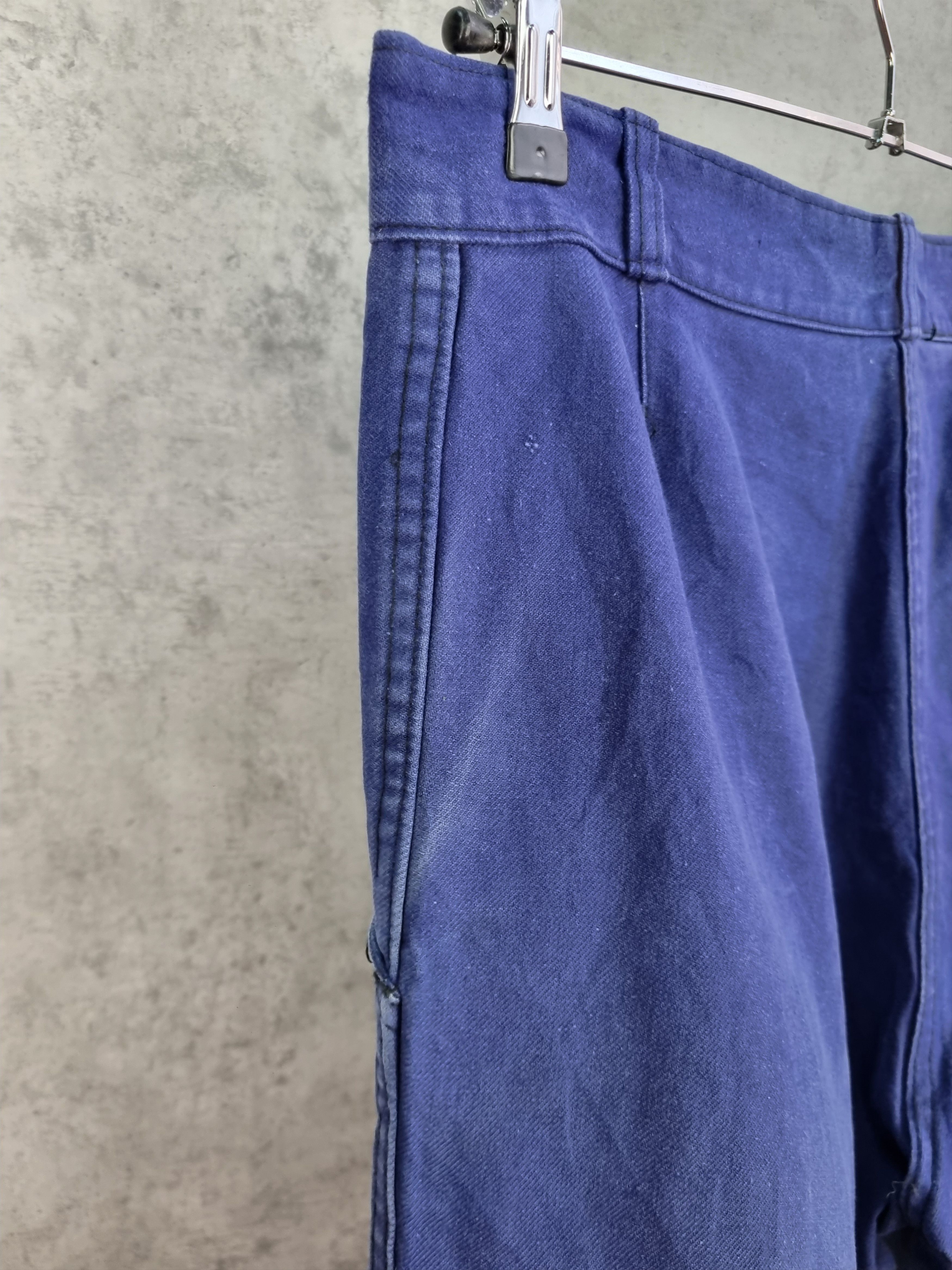 Le Laboureur × Vetra Le Vehement De Force Vintage Worker Faded Indigo Avant Garde Size US 32 / EU 48 - 13 Thumbnail