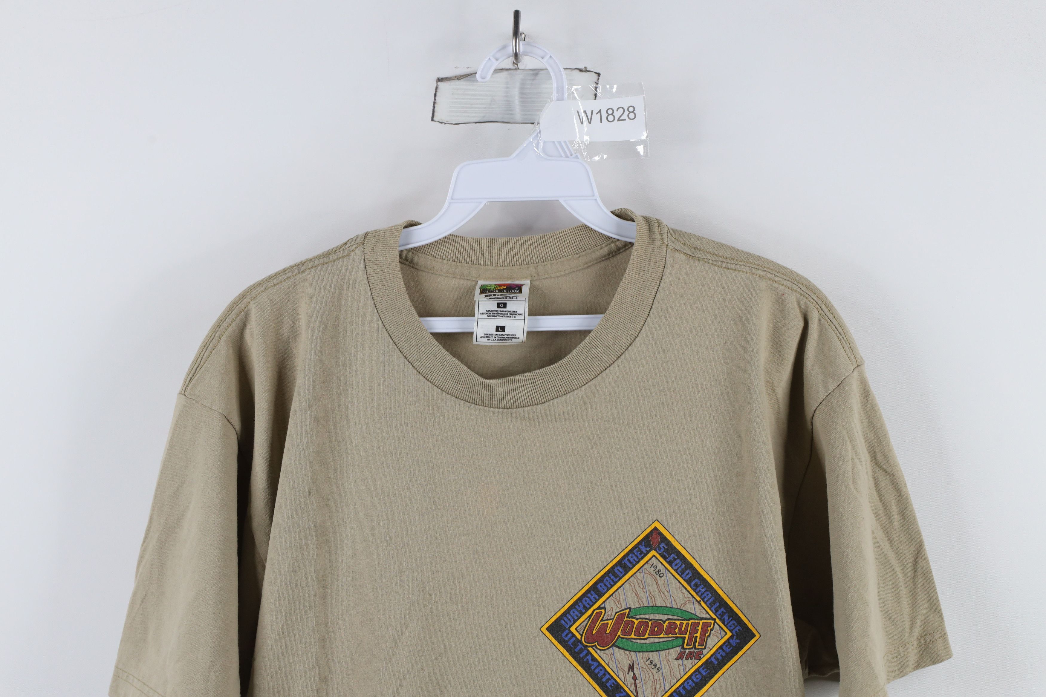 Vintage Vintage 90s of America Woodruff AAC Heritage Trek T-Shirt Size US L / EU 52-54 / 3 - 2 Thumbnail