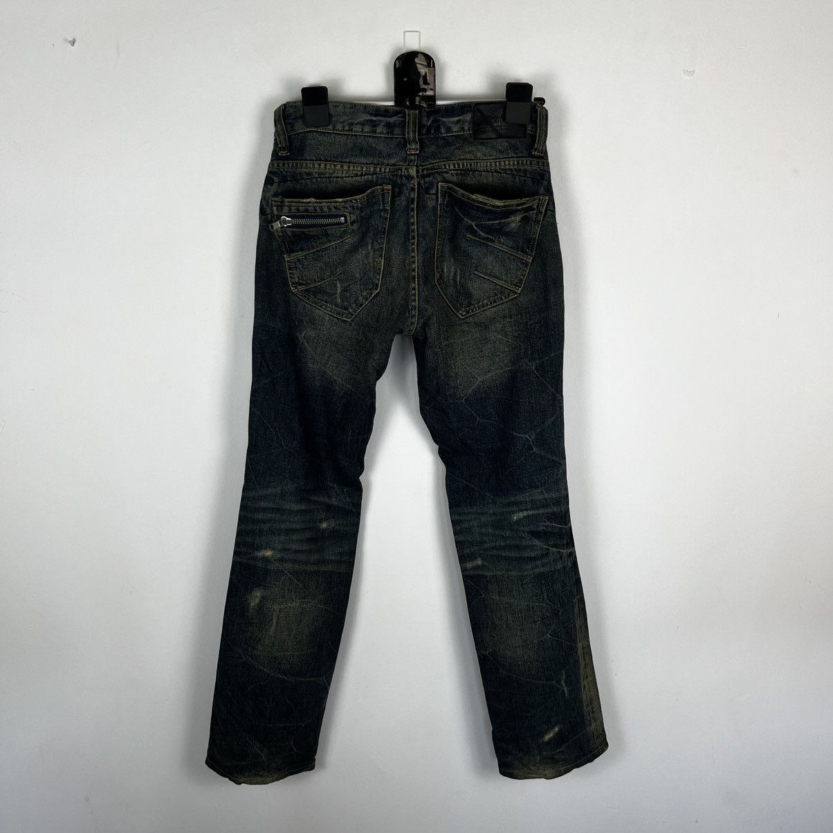 Japanese Brand Vintage Distressed Biker Jeans Y2K Punk Rock Aesthetic Size US 32 / EU 48 - 2 Thumbnail