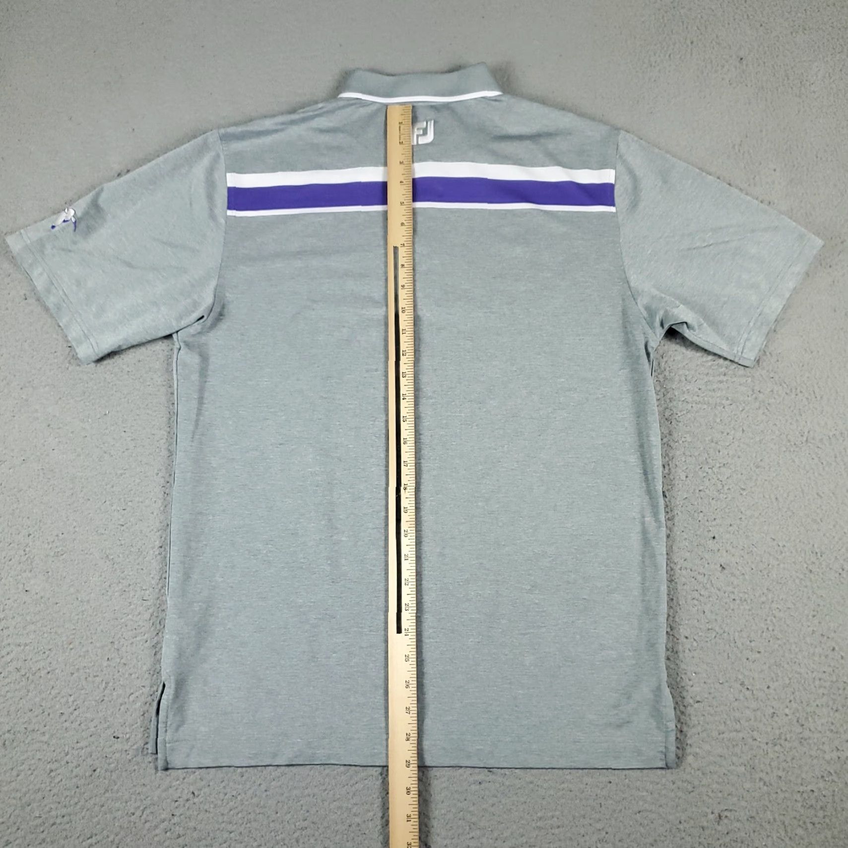 Footjoy FJ FootJoy Polo Shirt Mens Medium Gray Golf Casual Short Sleeve STAINED Size US M / EU 48-50 / 2 - 7 Thumbnail