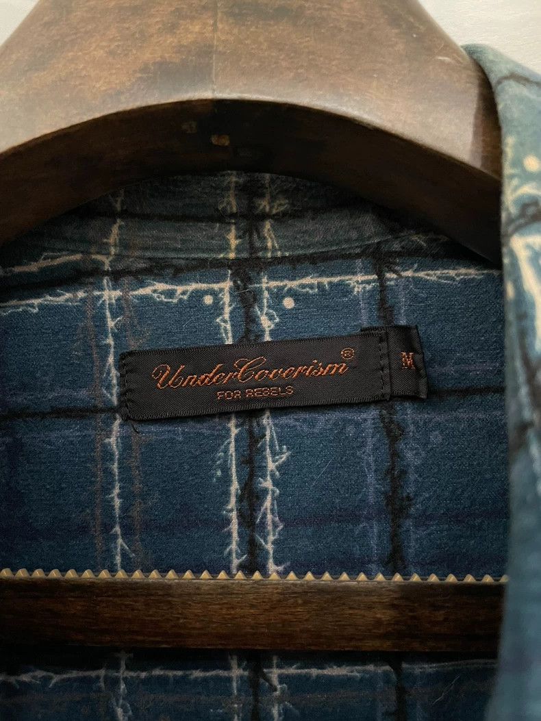 Undercover Undercover 2003ss Blue Plaid Print Destruction Short Sleeve Size US M / EU 48-50 / 2 - 5 Thumbnail