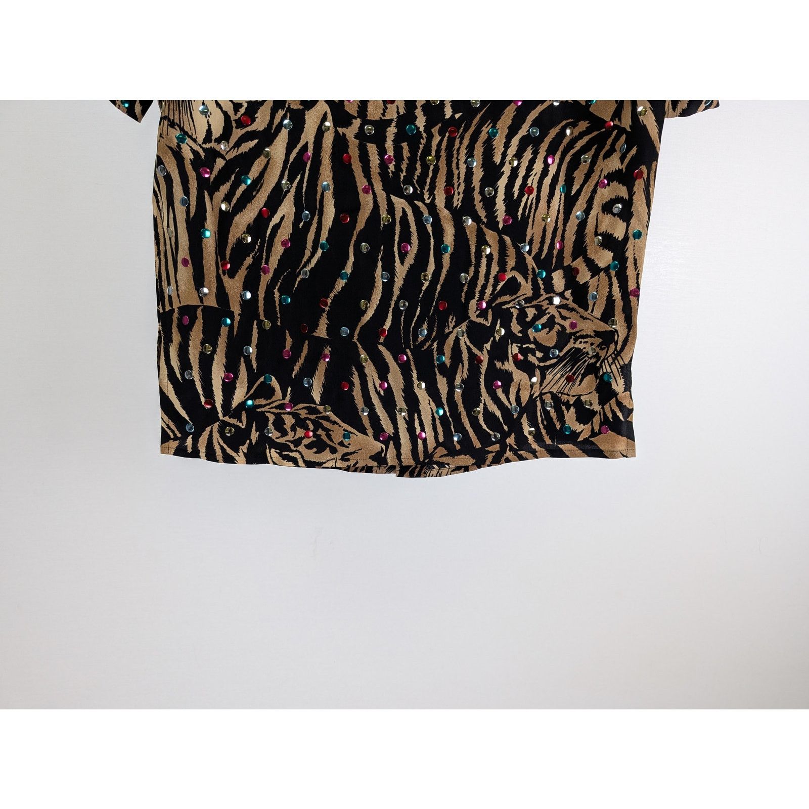 Saint Laurent Paris o1rshd1 Chemise Polo Tigre H H Button up Shirt in Multicolor Size US XS / EU 42 / 0 - 8 Thumbnail