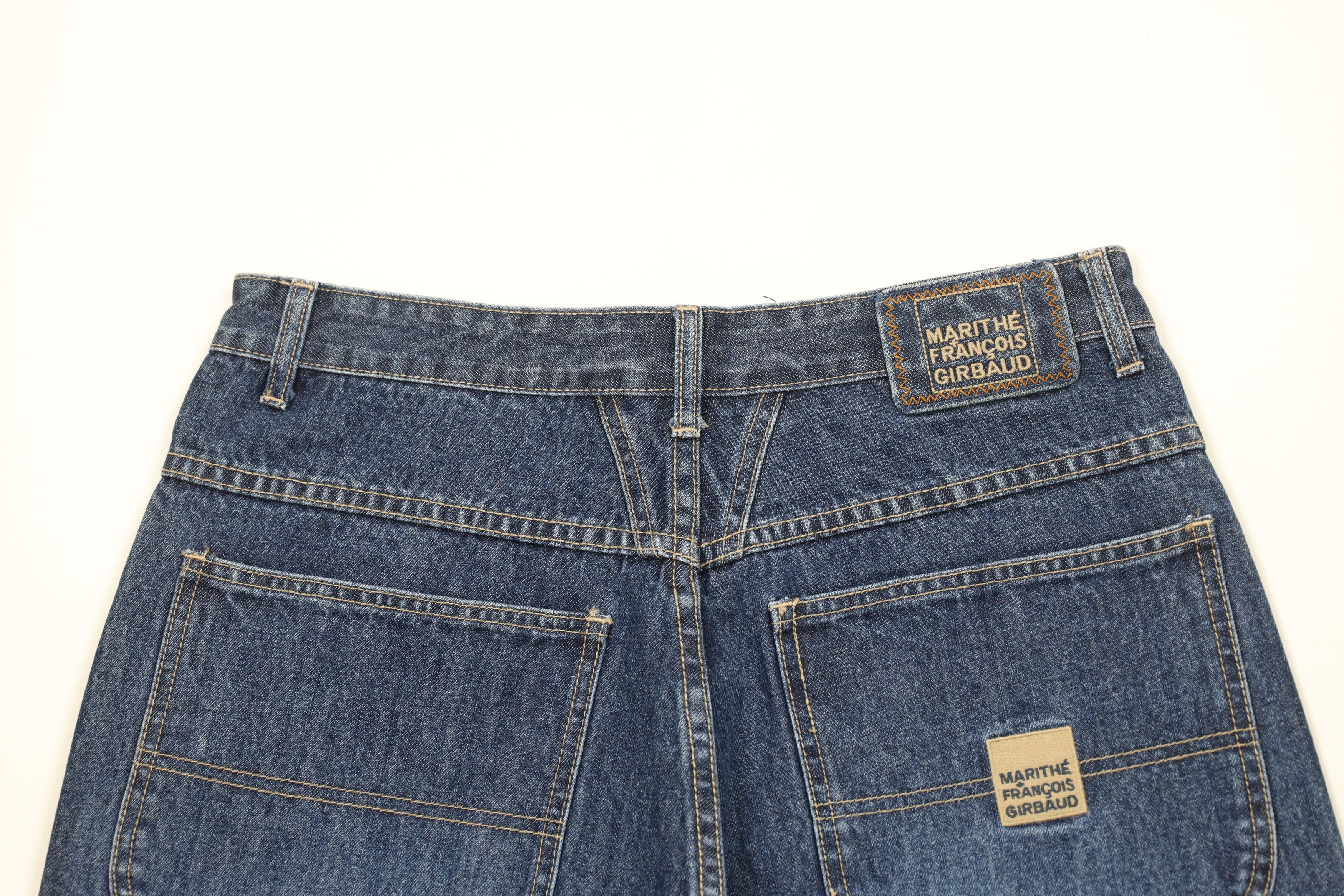 Marithe + Francois Girbaud × Vintage Deadstock Vintage 90s Marithe Francois Girbaud Denim Shorts Size US 32 / EU 48 - 12 Thumbnail