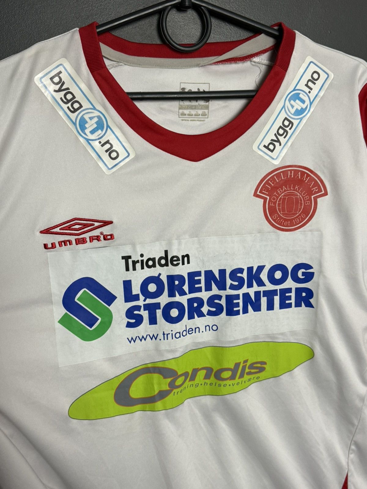 Umbro Fjellhamar FK Away Match Worn Football Soccer Jersey T-Shirt Size US XL / EU 56 / 4 - 3 Thumbnail