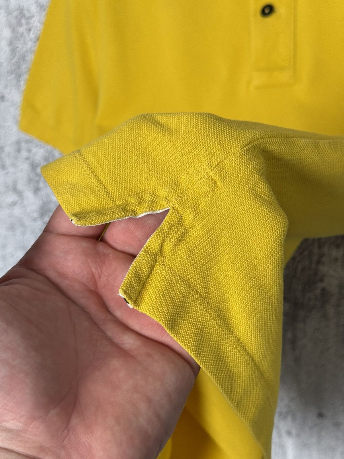 Stone Island Vintage Stone Island Patch Program Yellow Polo Shirt Size S Size US S / EU 44-46 / 1 - 11 Thumbnail