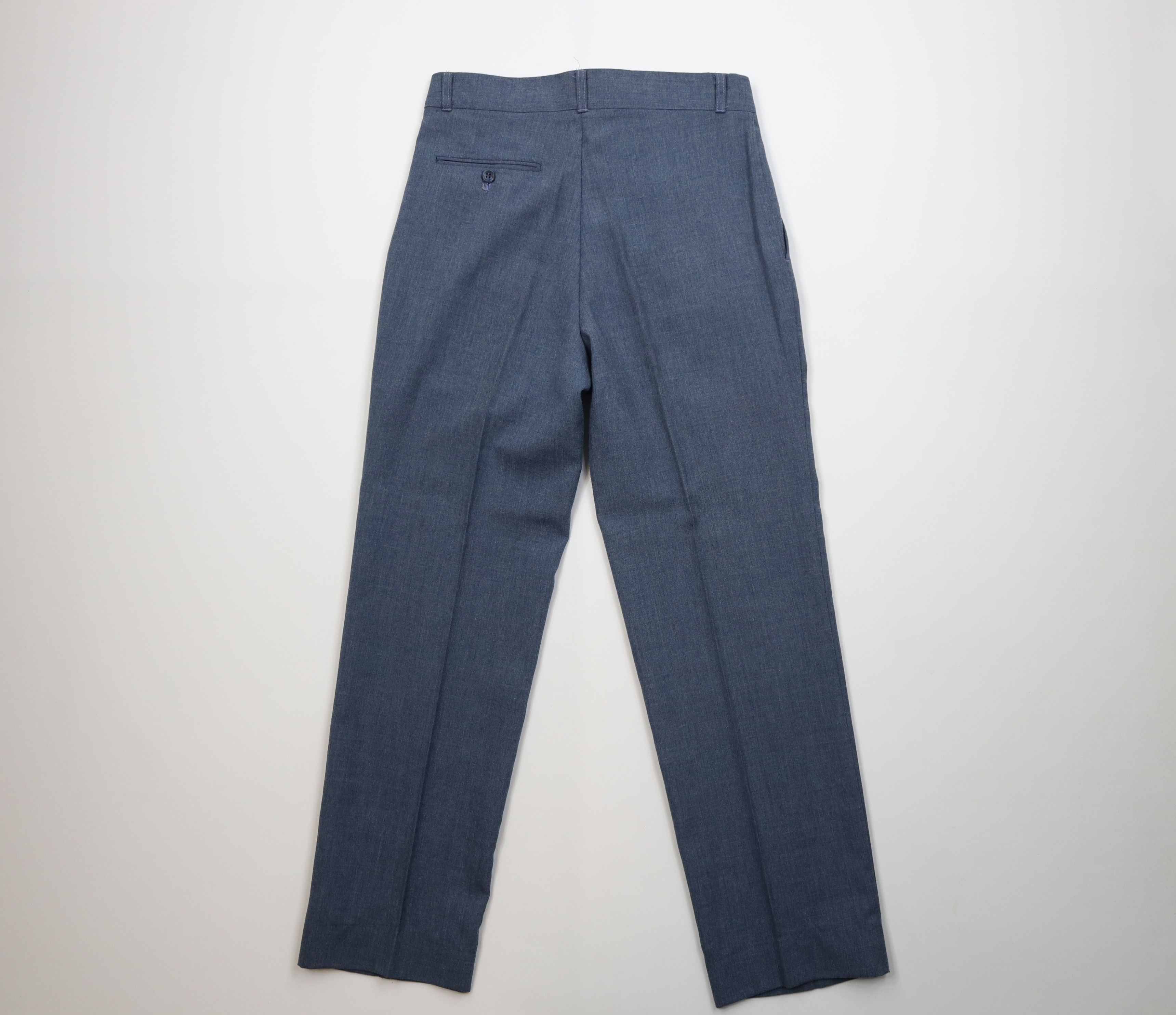 Vintage Vintage 70s Streetwear Lightweight Wool Chambray Pants USA Size US 30 / EU 46 - 8 Thumbnail