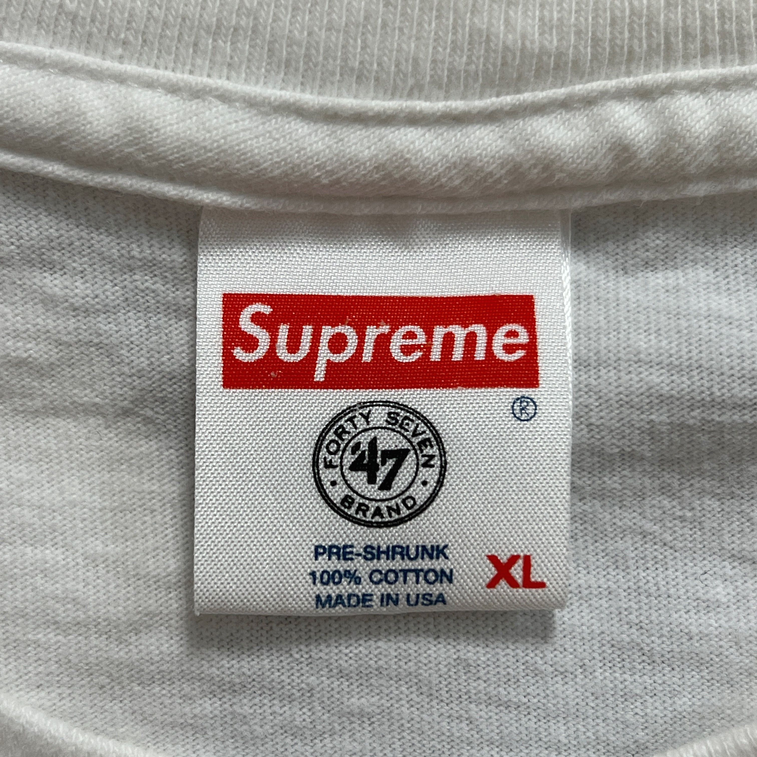 47 Brand × New York Yankees × Supreme Supreme Yankees Box Logo Tee White SS15 Size US XL / EU 56 / 4 - 6 Thumbnail