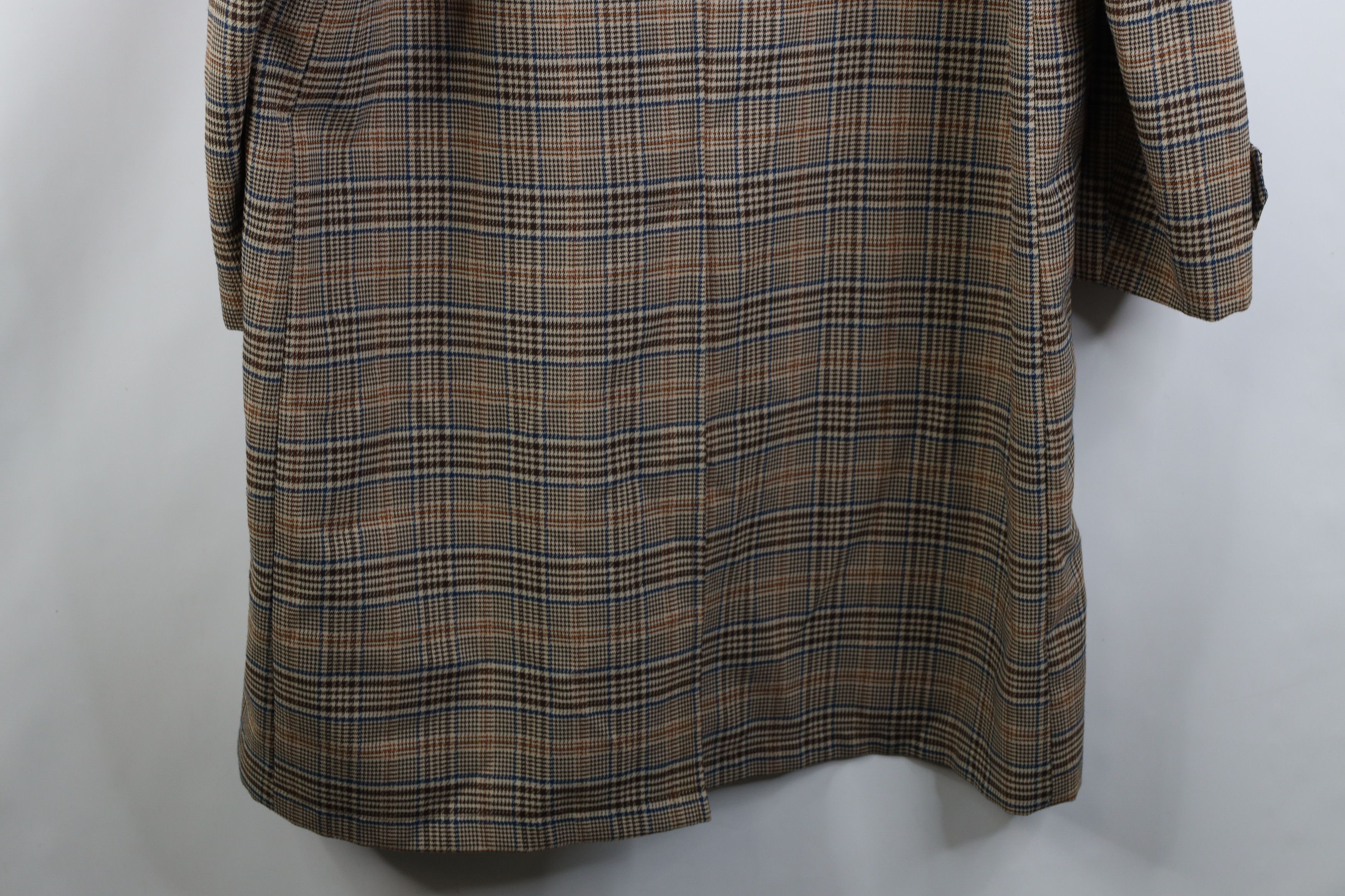 Vintage Vintage 60s 70s Streetwear Houndstooth Plaid Trench Coat USA Size US XXL / EU 58 / 5 - 14 Thumbnail