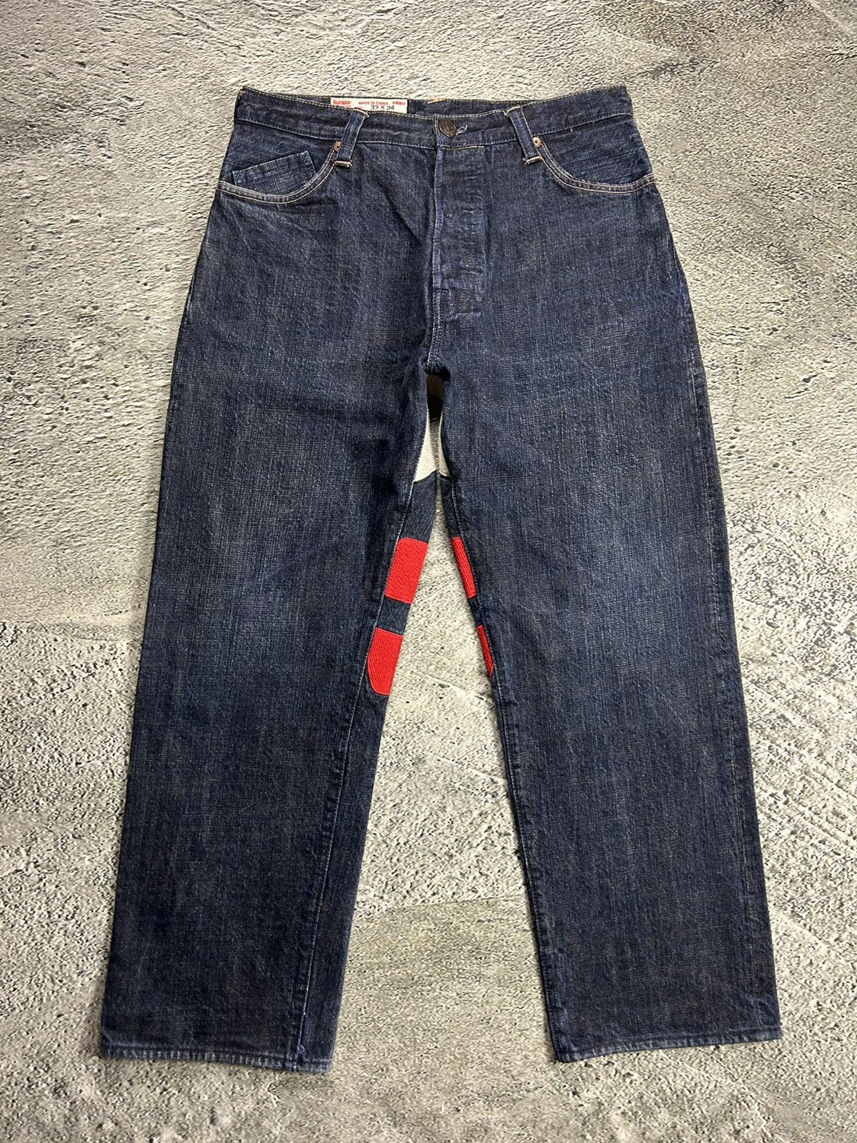 Evisu Evisu Yamane face jeans vintage selvedge denim Japan RARE Size US 33 - 9 Thumbnail
