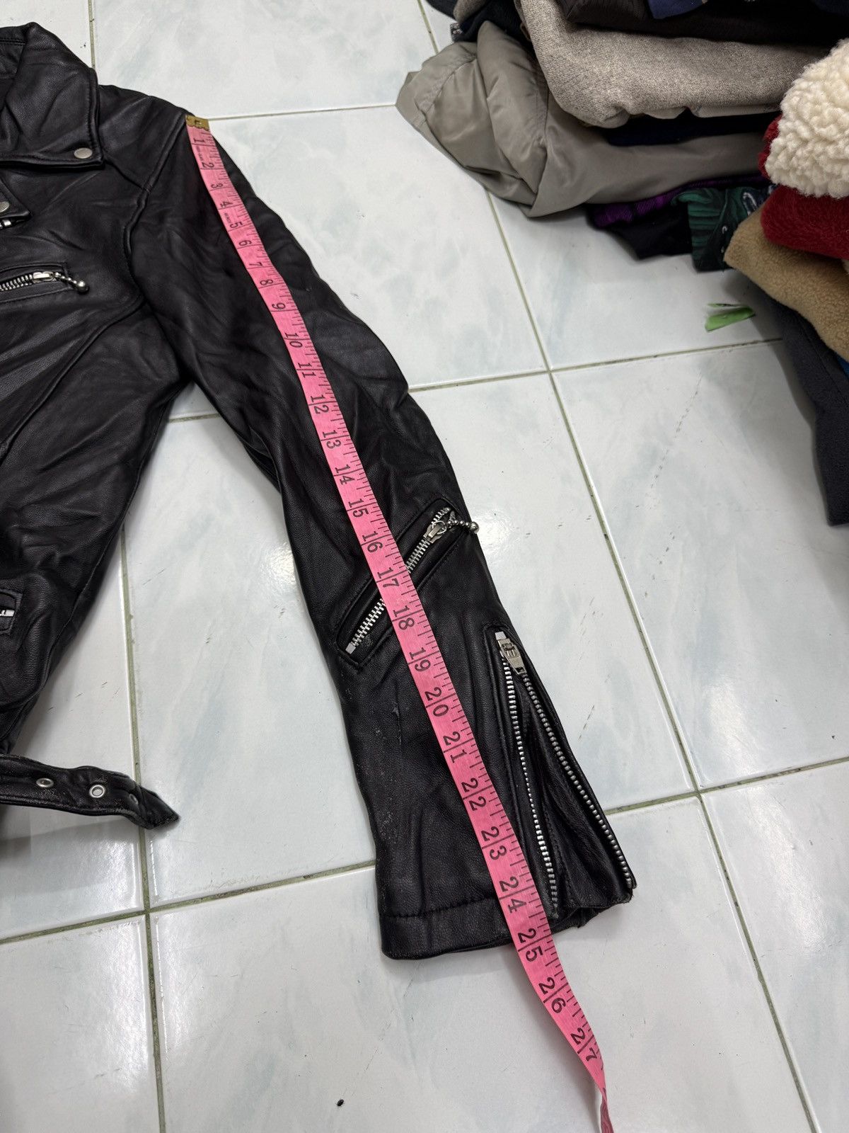 🔥🔥🔥ARCHIVE JACROSE DOUBLE COLLAR LEATHER PUNK JACKET