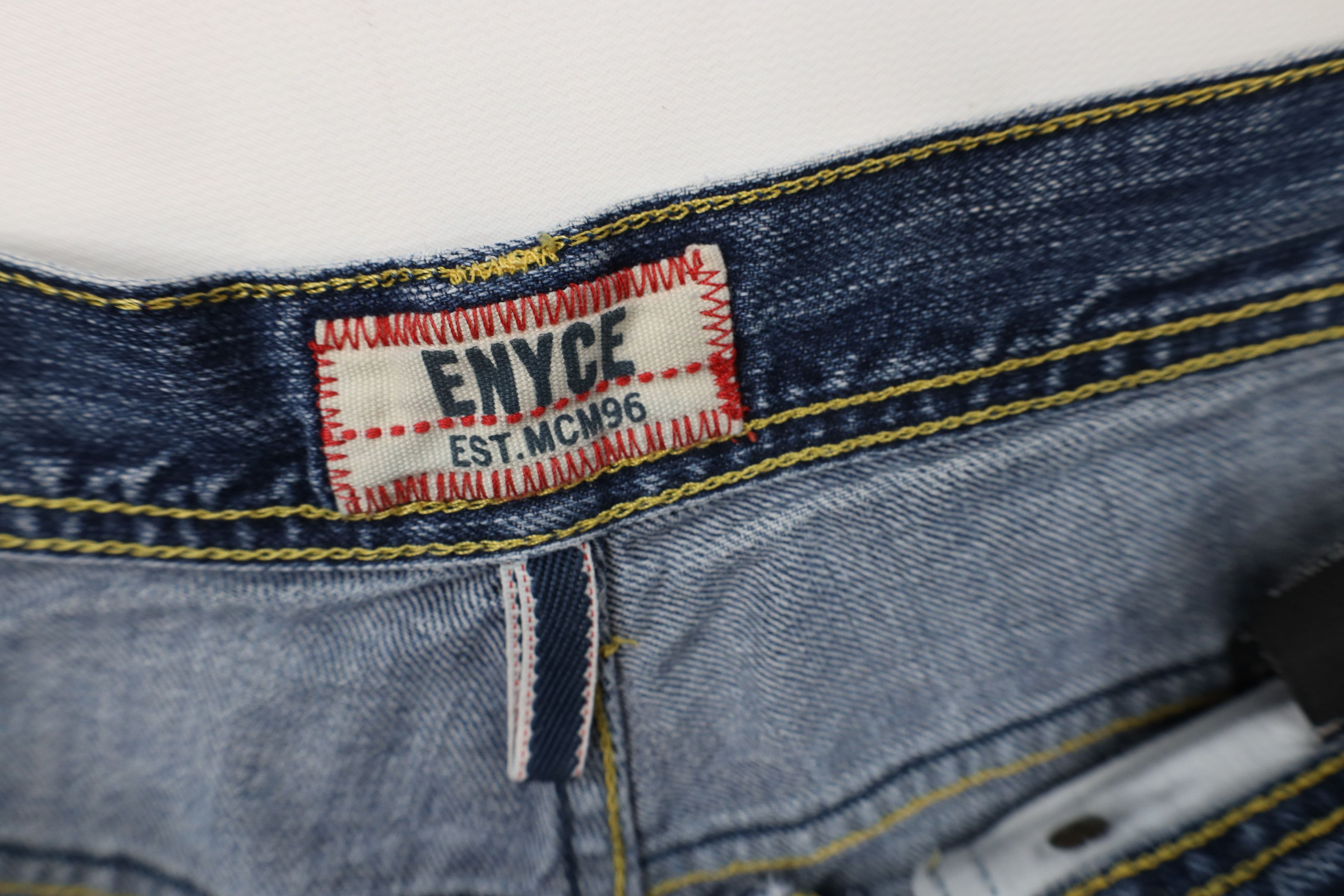 Enyce Vintage 90s Y2K Enyce Fit Wide Leg Denim Jeans Blue Cotton Size US 34 / EU 50 - 10 Thumbnail