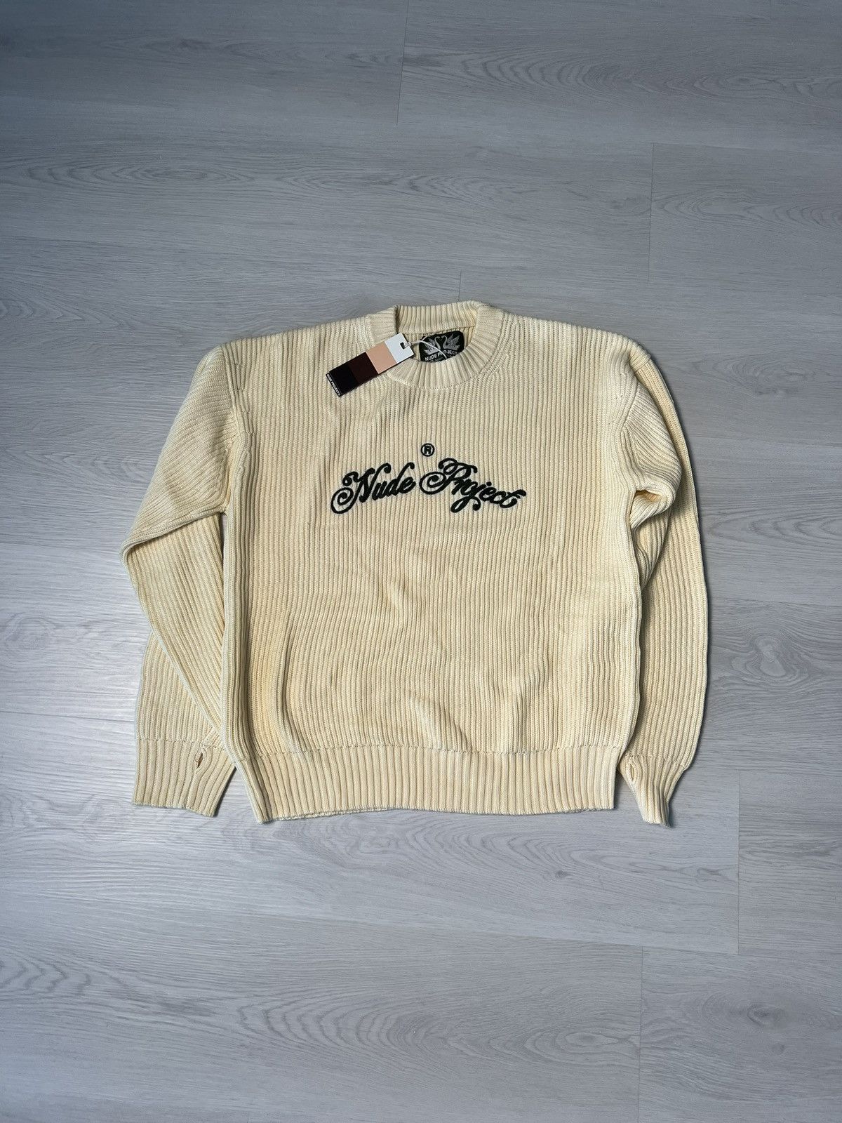 Nude Nude Projects Cream Sweater Size US XL / EU 56 / 4 - 1 Thumbnail