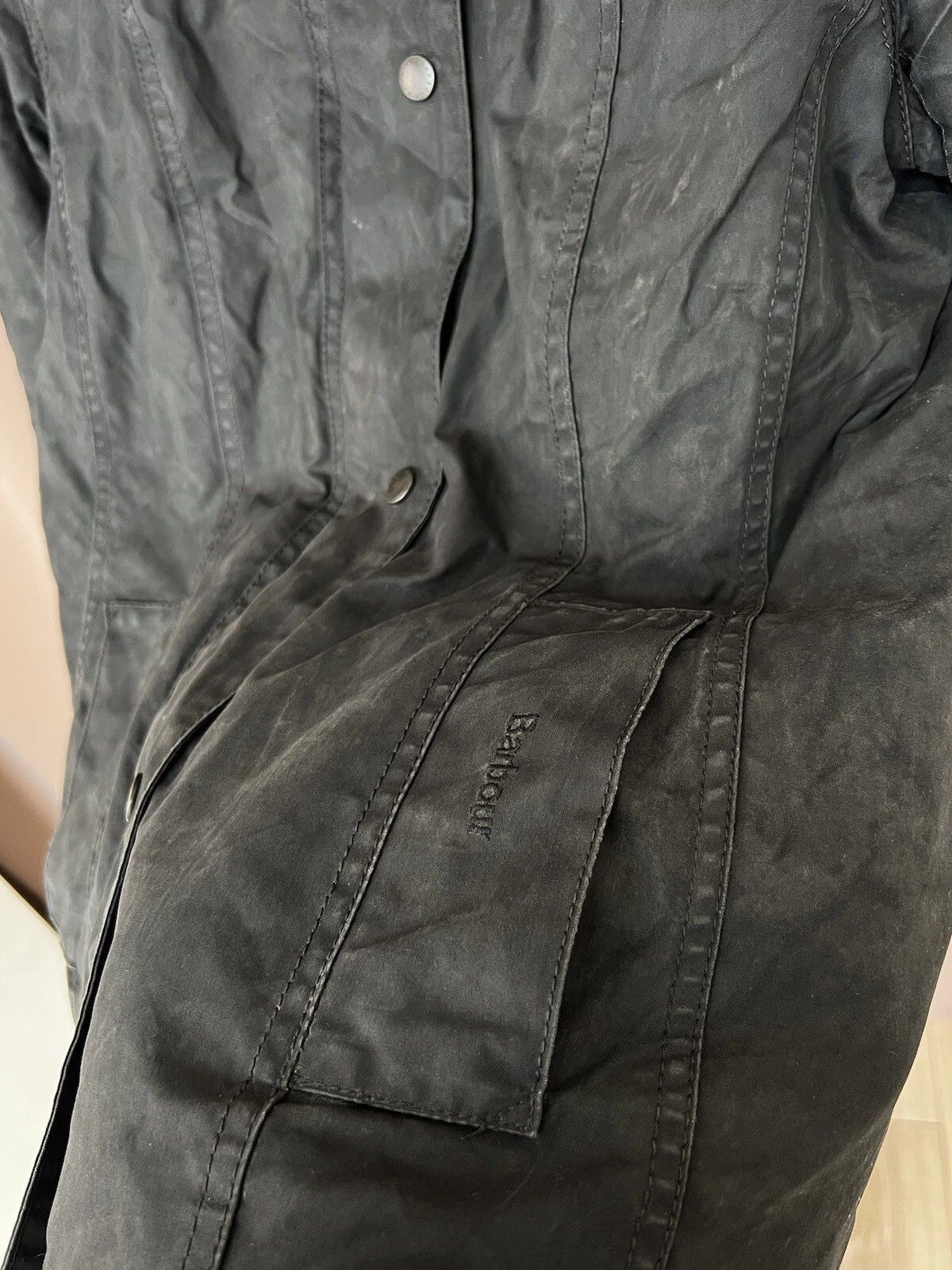 Barbour Barbour Wax Jacket Womens Size S/M or US 8 Full Zip Vintage Size S / US 4 / IT 40 - 9 Thumbnail
