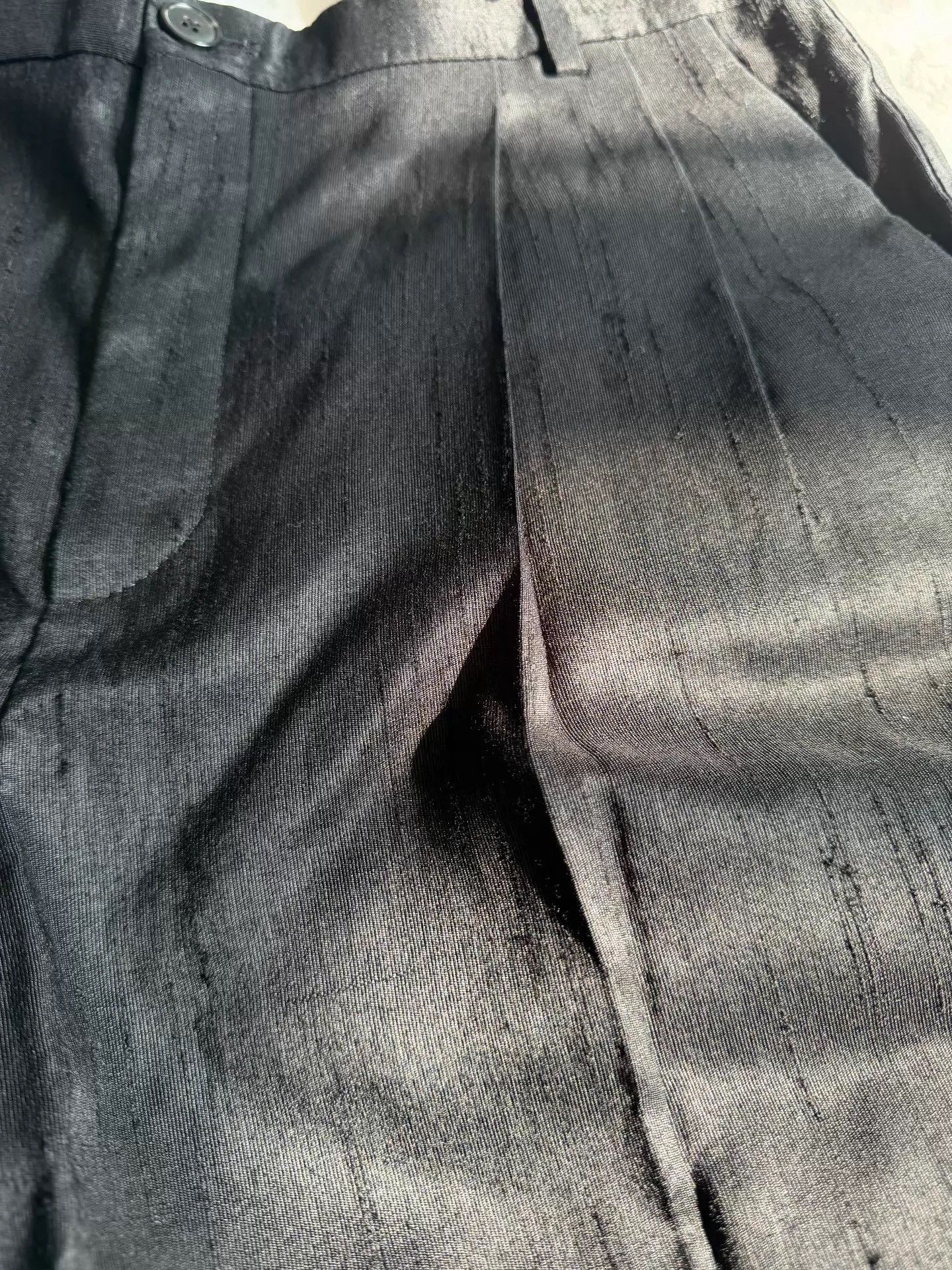 Saint Laurent Paris Saint Laurent Double-Pleated Silk Blend Dress Pants K33 Size US 32 / EU 48 - 3 Thumbnail