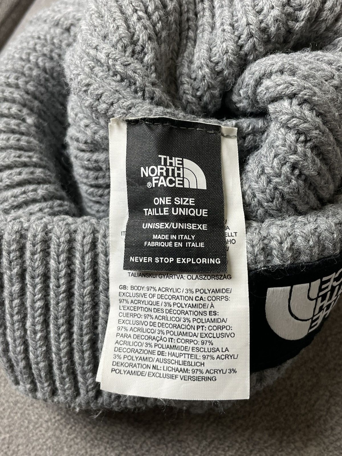 The North Face The North Face Box Logo Beanie Hat Made in Italy Size ONE SIZE - 5 Thumbnail