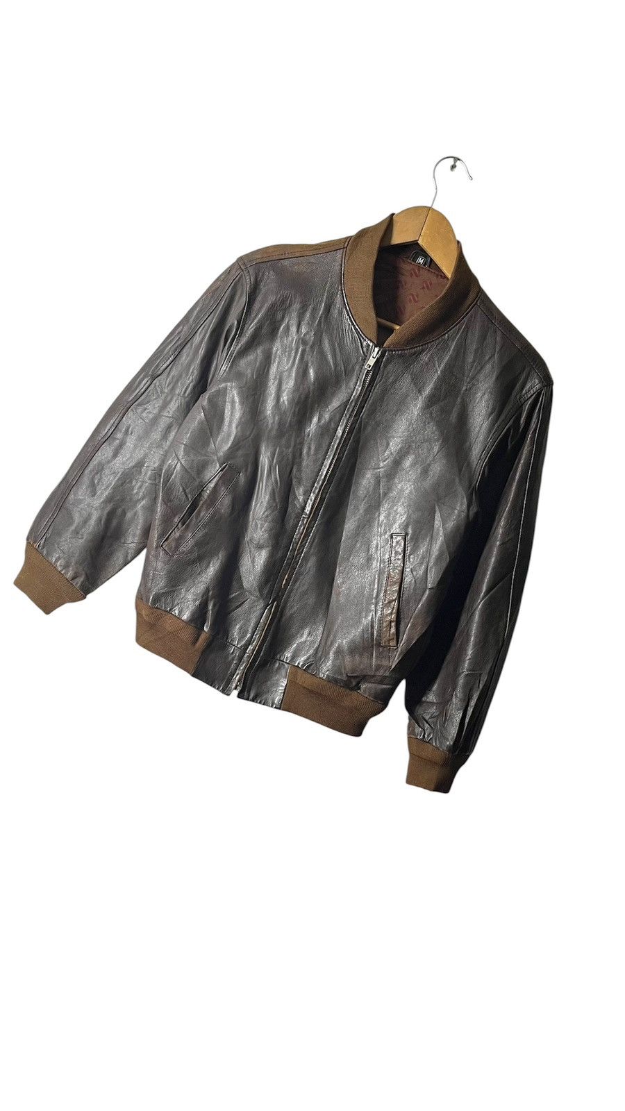 Vintage VINTAGE ROYAL GENUINE LEATHER EXCELLENT COAT JACKET Size US M / EU 48-50 / 2 - 6 Thumbnail