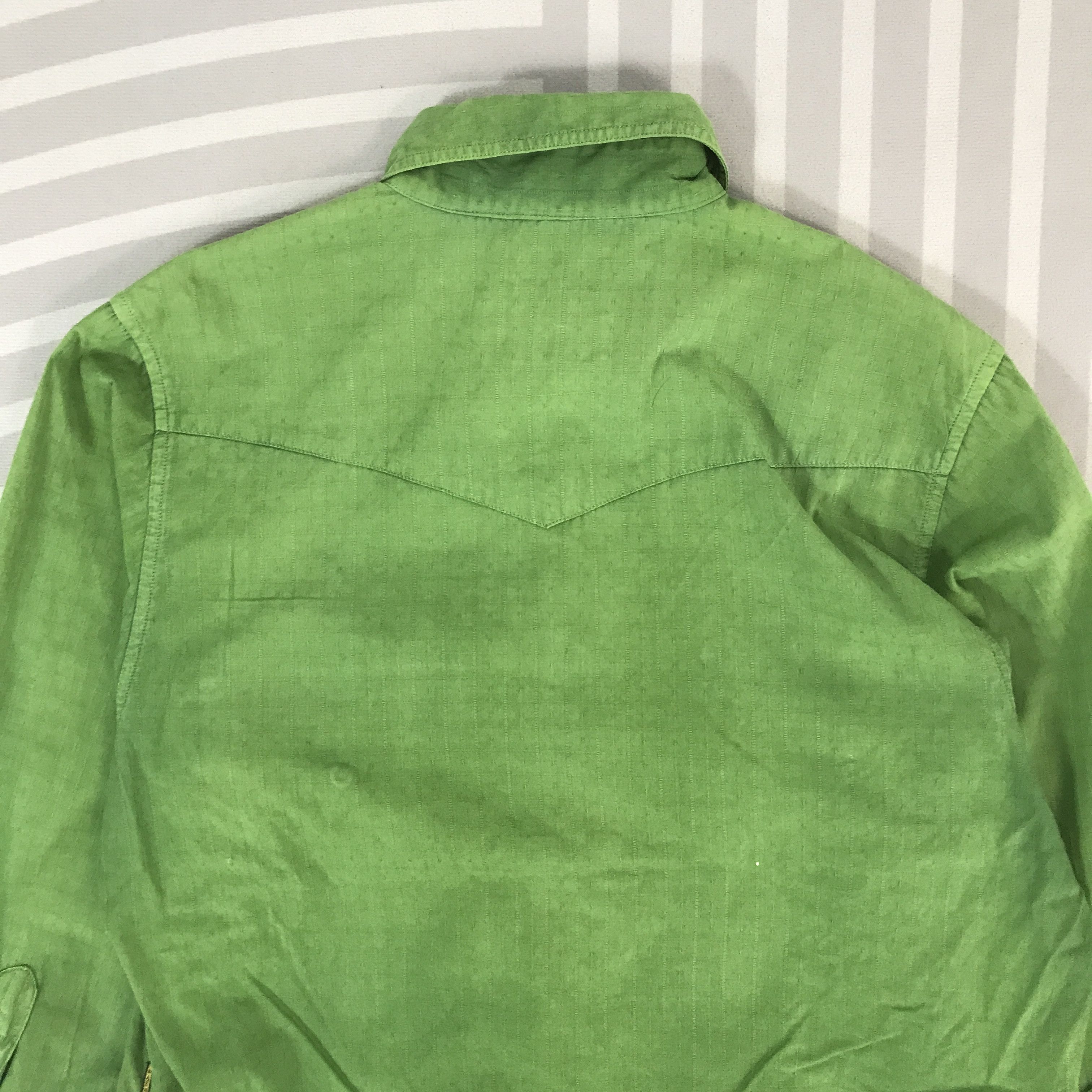 Armani × Giorgio Armani Vintage Giorgio Armani snap Button up long sleeve shirt Size US M / EU 48-50 / 2 - 4 Thumbnail