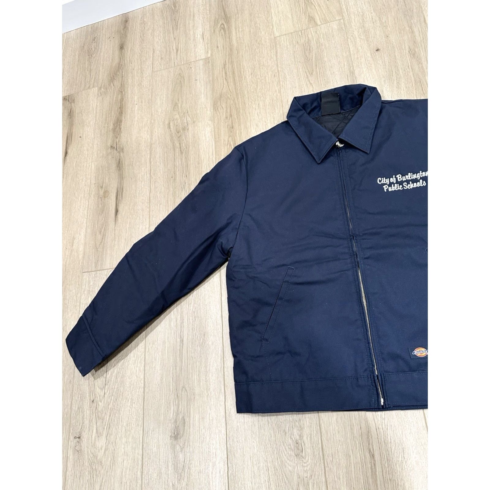 Dickies Dickies Eisenhower Jacket Mens L Blue Quilted Logo Patch Insulated Workwear Bomber Jacket Size US L / EU 52-54 / 3 - 4 Thumbnail