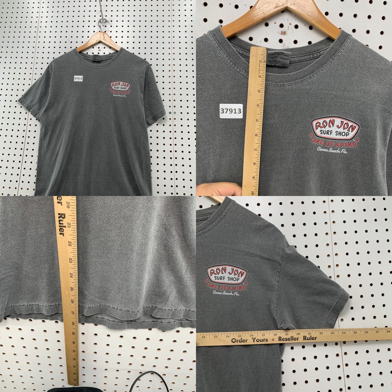 Ron Jon Surf Shop Ron Jon Surf Shop Shirt Mens Medium Gray Florida Cocoa Beach 19x28 Shirt Size US M / EU 48-50 / 2 - 8 Thumbnail