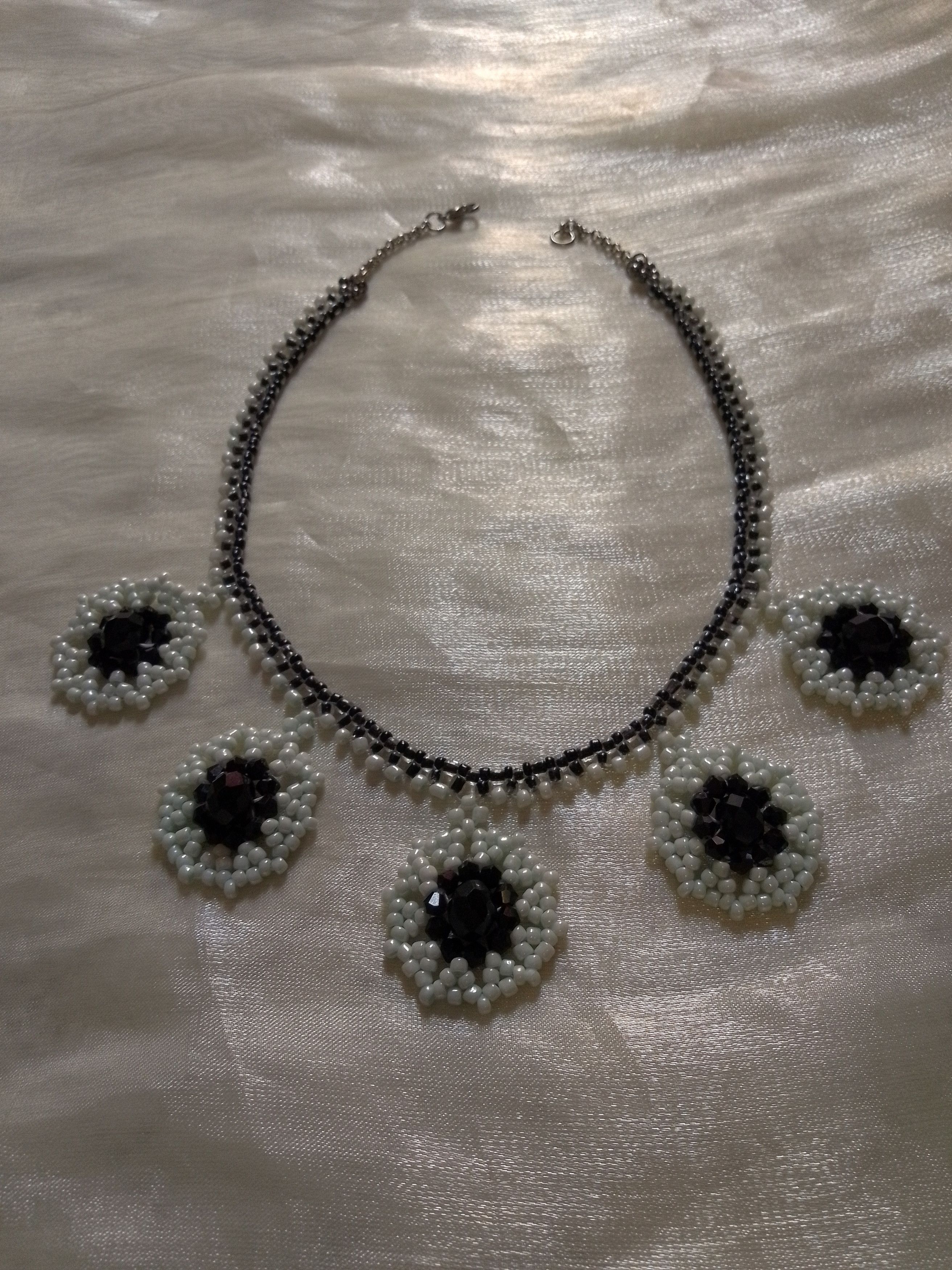 Handmade Black Necklace choker Multi pendant Gothic Size ONE SIZE - 9 Thumbnail