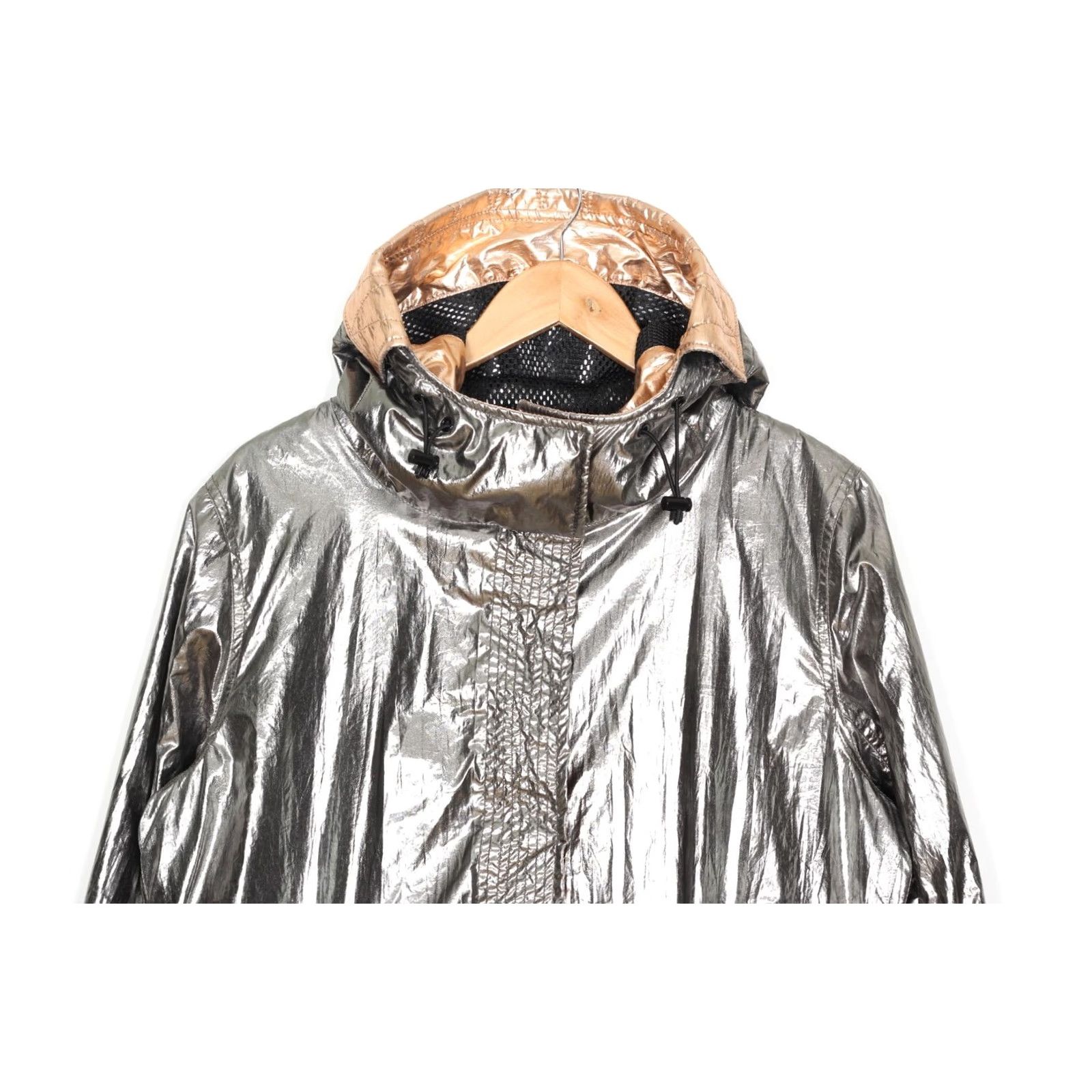 Maison Scotch MAISON SCOTCH SCOTCH & SODA Shiny Hooded Parka Jacket Women 3 MJ5723 Green Regular Long Sleeve Zip Adult Women Size XS / US 0-2 / IT 36-38 - 5 Thumbnail