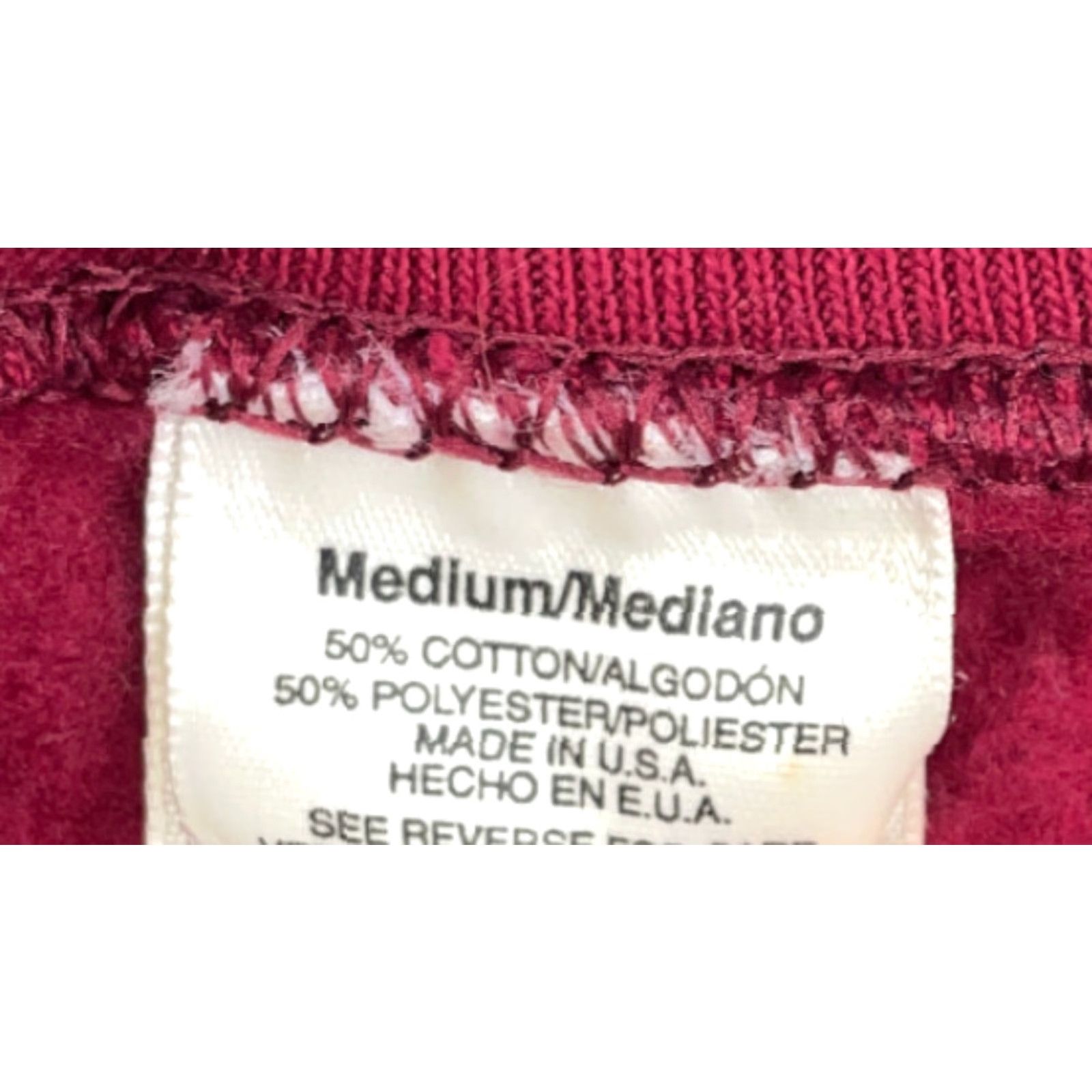 Vintage VINTAGE St. Louis Missouri Graphic Sweatshirt | Pullover | Men | M | Dark Red | 90s Retro USA Made 50/50 | Chest 21.5" | Regular Size US M / EU 48-50 / 2 - 3 Thumbnail