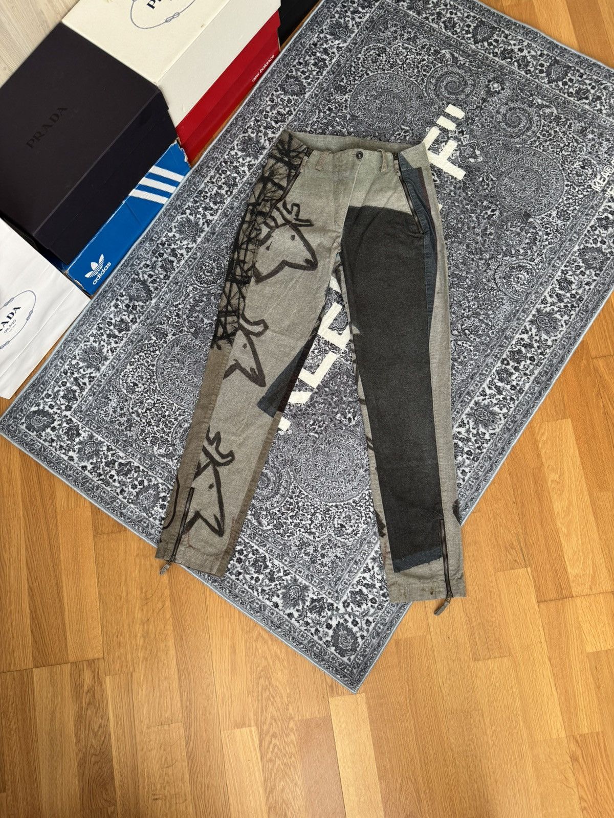 Annette Gortz Annette Görtz Graphic Patchwork Pants Madein Germany Size 36 Size 36" / US 14 / IT 50 - 1 Thumbnail