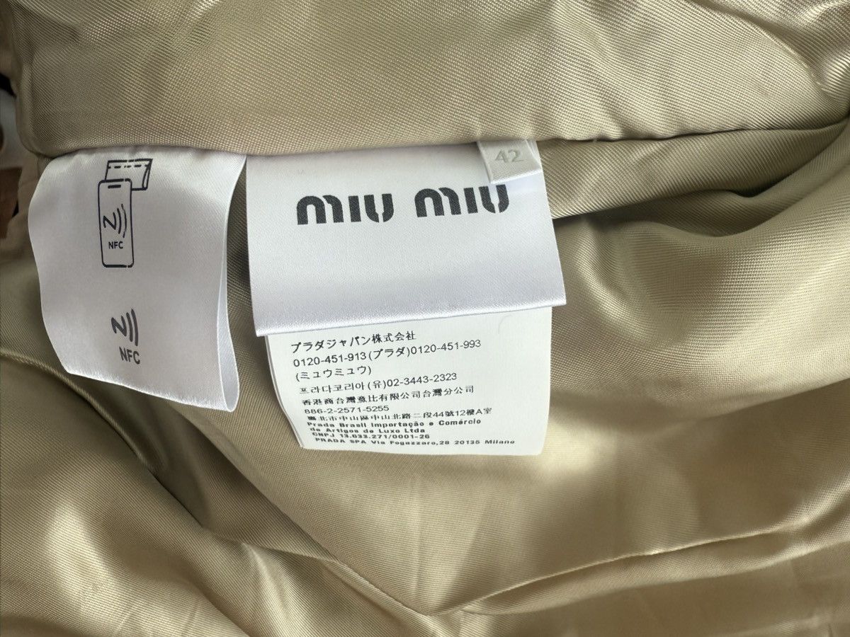 Miu Miu Miu Miu Natural Garment-dyed Gabardine Blouson Jacket Size US XS / EU 42 / 0 - 4 Thumbnail