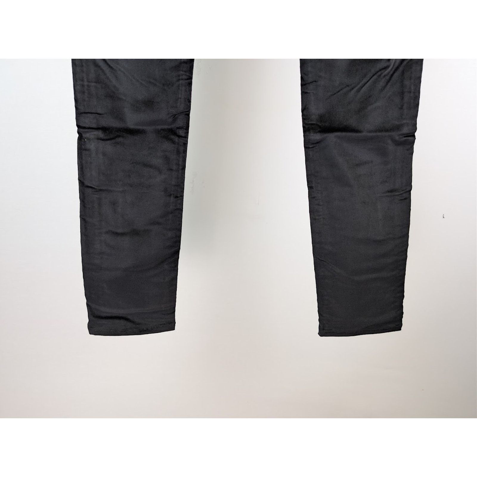 Amiri o1rshd1 Velour Skinny Stack Jeans in Black Size US 29 - 12 Thumbnail