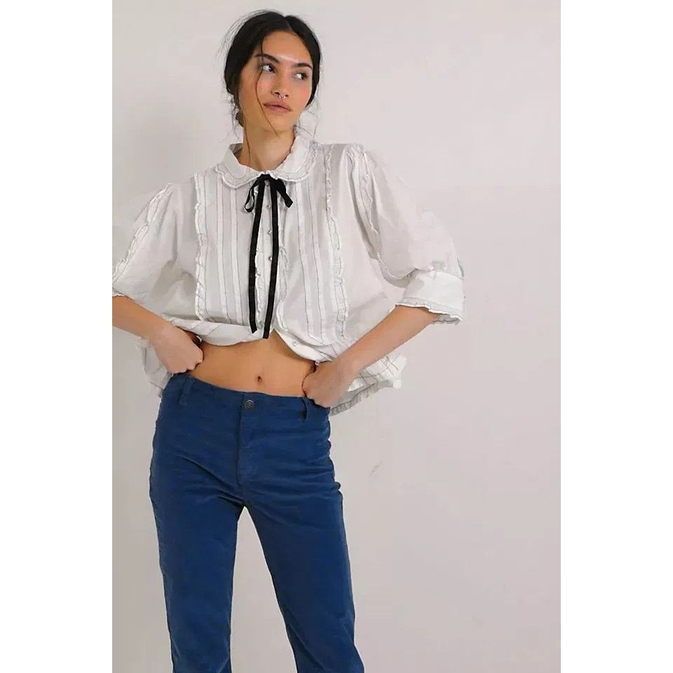 Free People New We The Free Level Up Slit Cord Jeans $98 SIZE 30 Blue Size 30" / US 8 / IT 44 - 2 Thumbnail