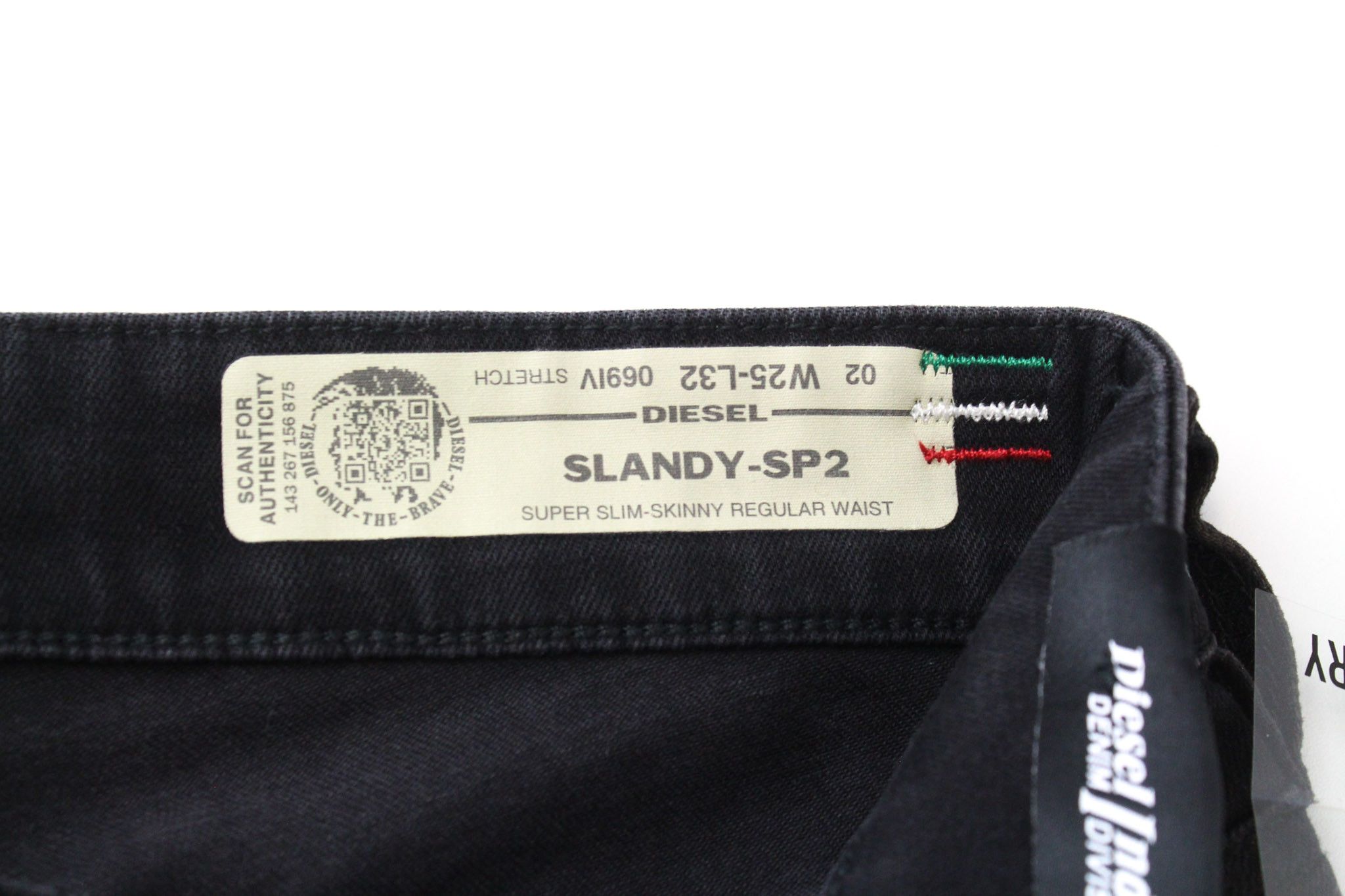 Diesel SLANDY-SP2 069IV W25/L32 Grey Jeans 71253 Size 25" / US 0 / IT 36 - 6 Thumbnail
