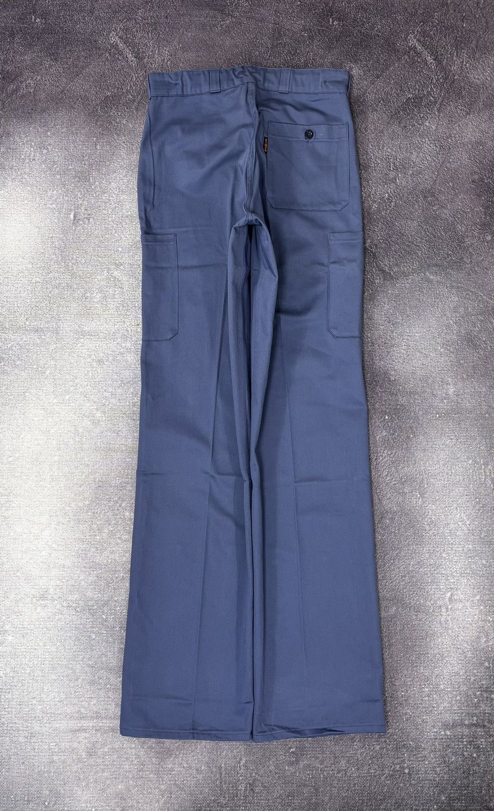 Other Vintage 1970s French Workwear Zimco Slate Blue Utility Pants Size US 34 / EU 50 - 2 Thumbnail