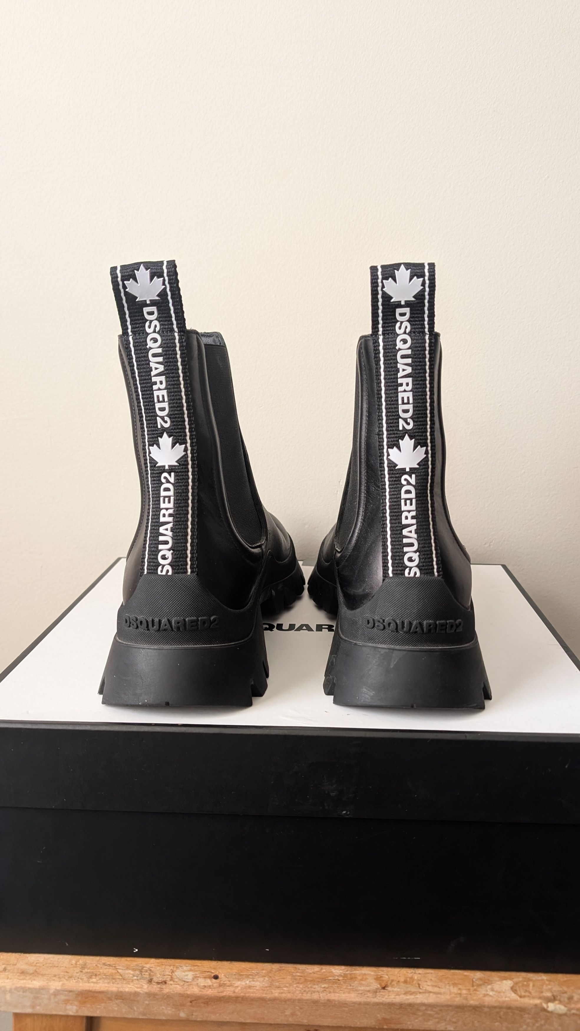 Dsquared2 Dsquared2 Tank Tape Combat Military Chelsea Boots Size US 8 / EU 41 - 12 Thumbnail
