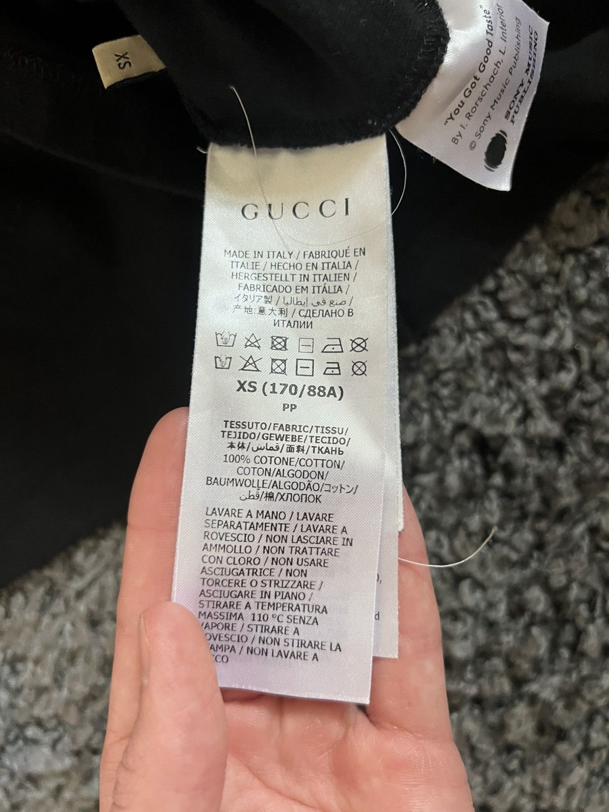 Gucci Gucci T-Shirt Black Bag Carriers Graphic Print Size US S / EU 44-46 / 1 - 7 Thumbnail