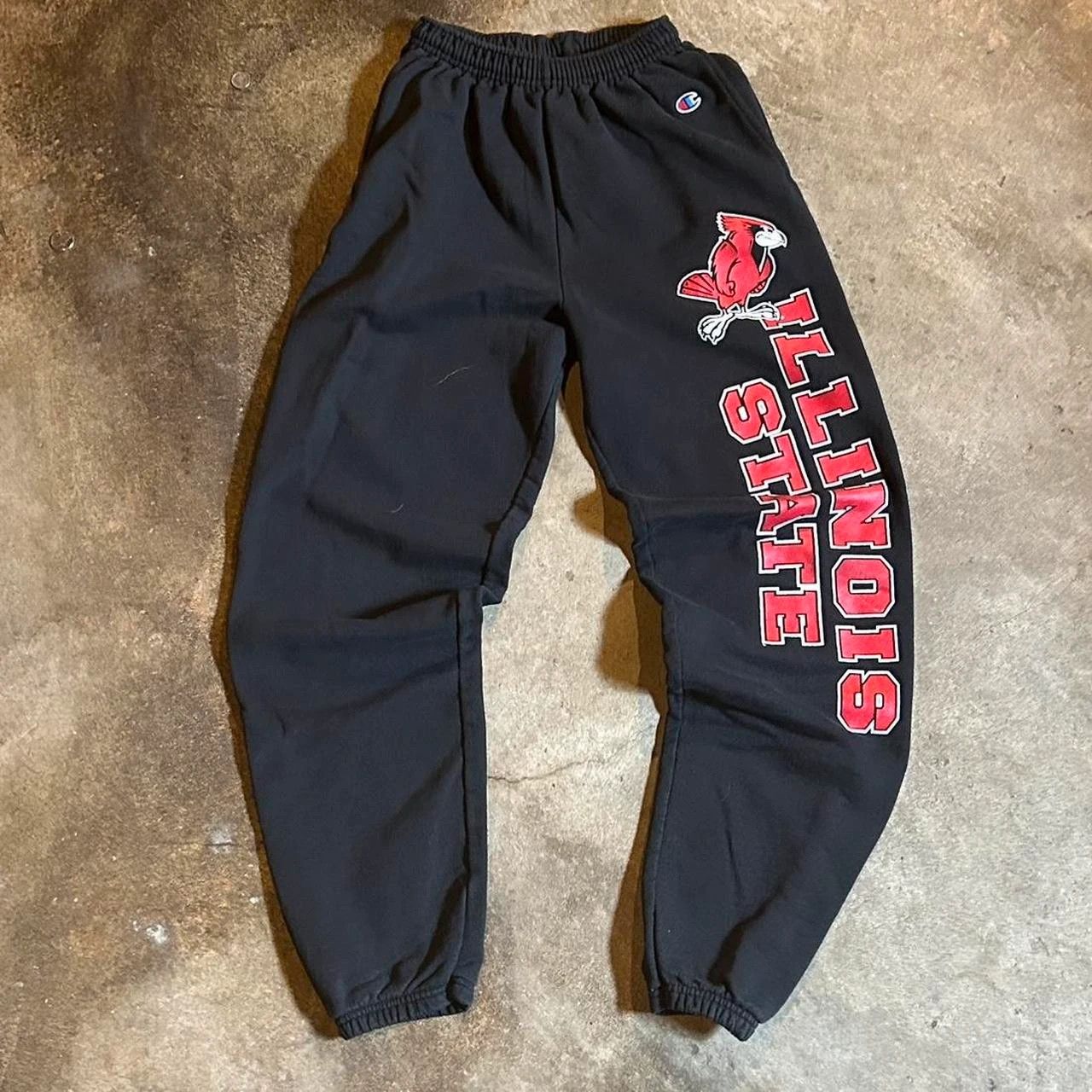 Champion Black & red Champion Illinois State University sweats Size US 30 / EU 46 - 2 Thumbnail