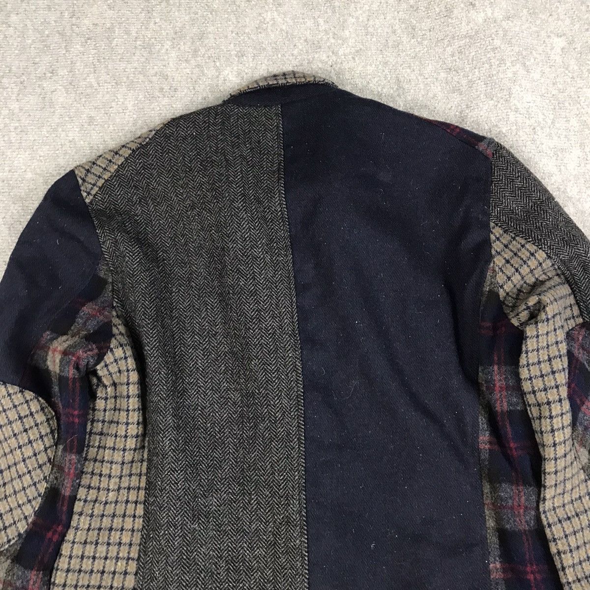 Japanese Brand GAIJIN MADE RARE PATCHWORK WOOL COAT JACKET KAPITAL STYLE Size US M / EU 48-50 / 2 - 9 Thumbnail