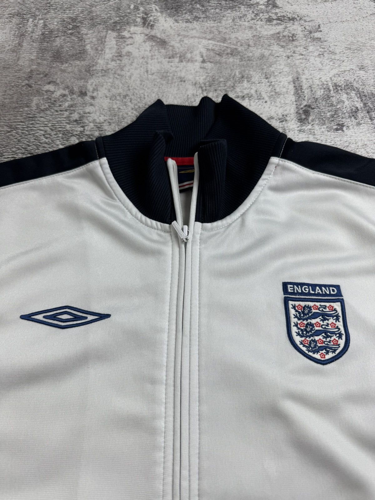 Umbro England Track National Vintage Training Umbro Soccer Football Zip Jacket Jersey Size US L / EU 52-54 / 3 - 8 Thumbnail