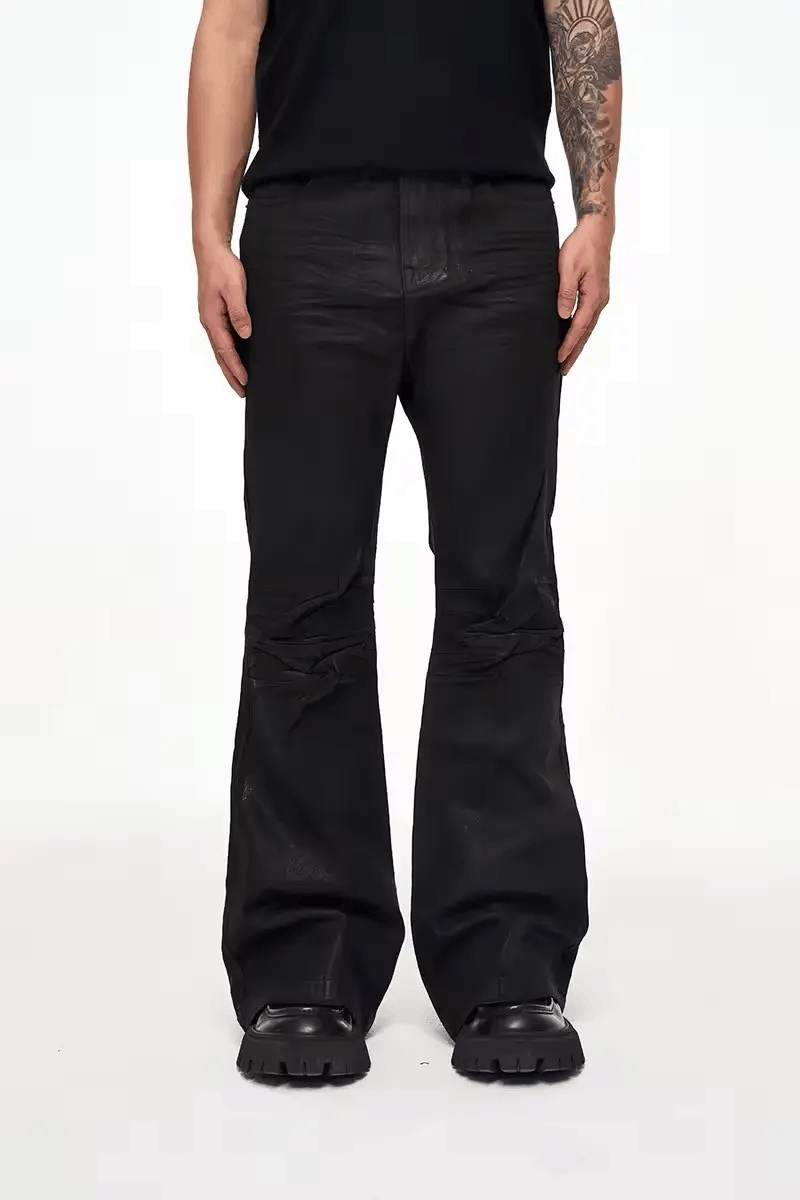 Jean Black baggy wide-leg casual pants Size US 30 / EU 46 - 1 Thumbnail