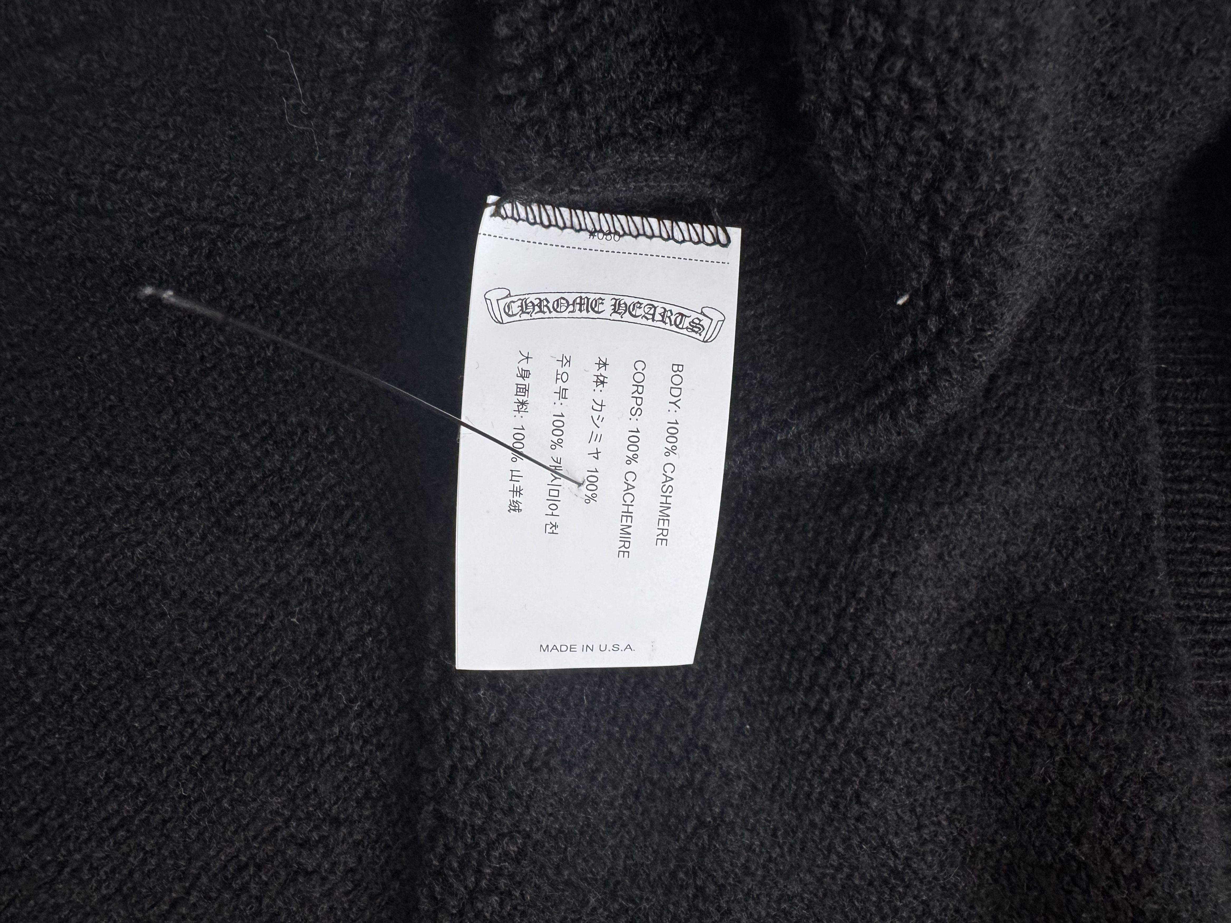 Chrome Hearts Chrome Hearts Floral Cashmere Black Sweater Size US XL / EU 56 / 4 - 13 Thumbnail