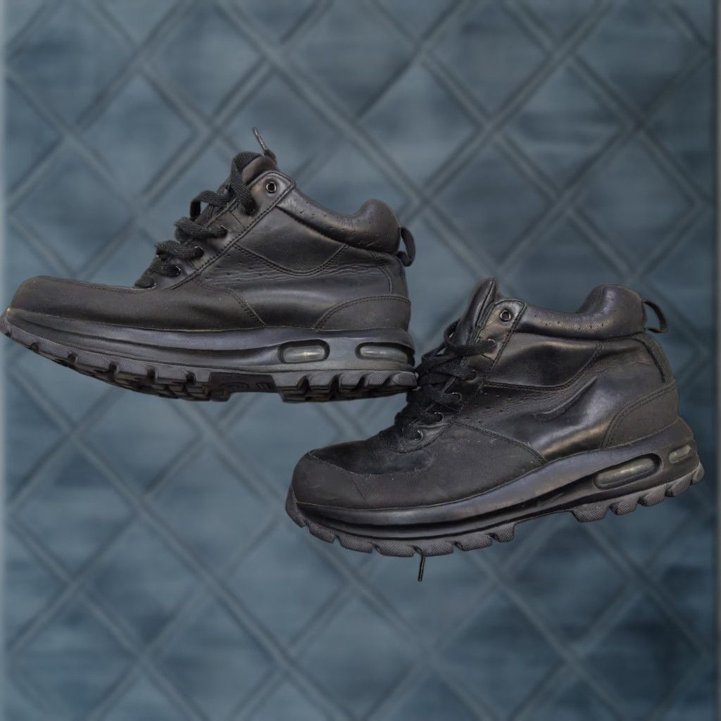 Nike Nike ACG Combat Hiking Boots Mens 9 Black Leather Zoom All-Trac Boots 42.5 365970-090 Size US 9 / EU 42 - 1 Thumbnail